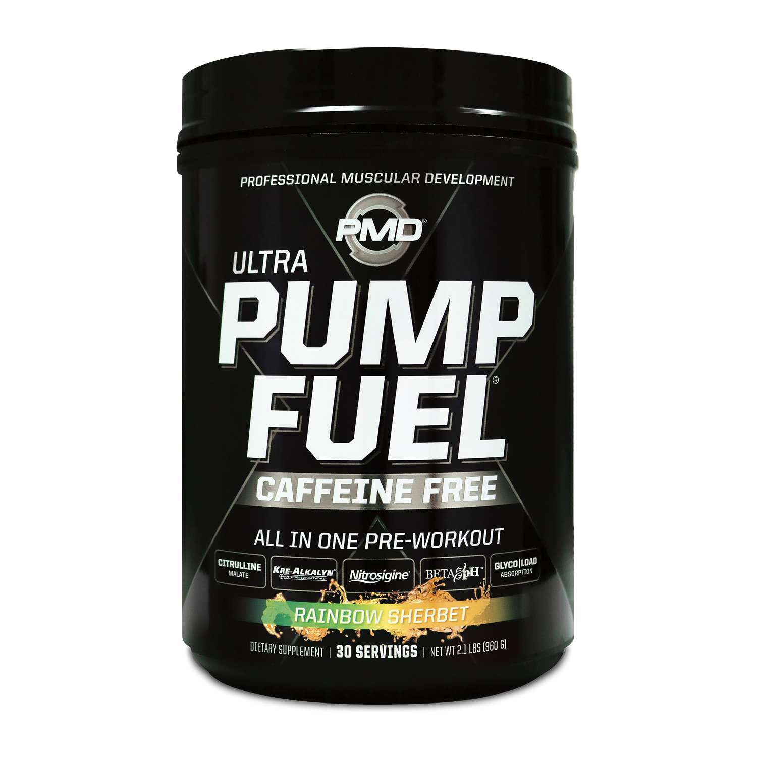 Ultra Pump Fuel® Caffeine Free - Rainbow Sherbet (30 Servings)