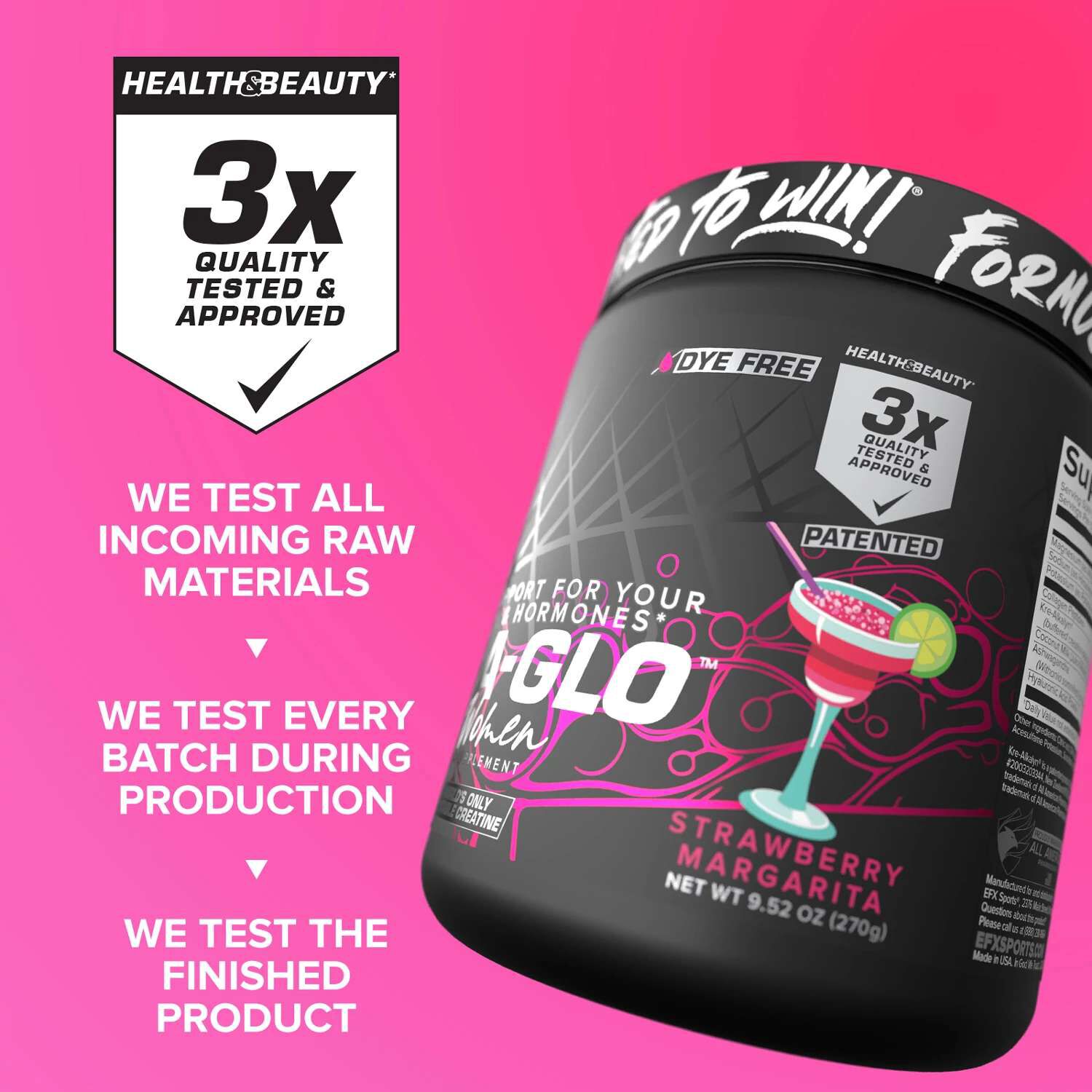 Kre-A-Glo for Women - Strawberry Margarita (30 Servings)  | GNC