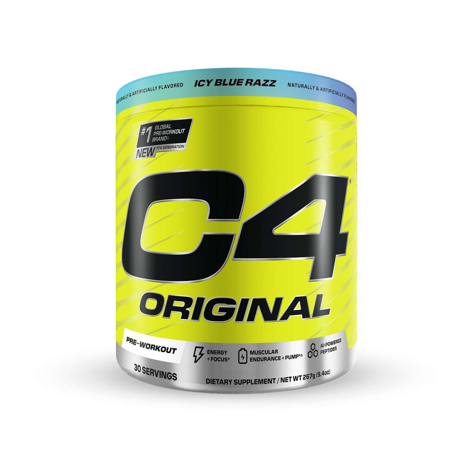 C4 Original Pre-Workout - Icy Blue Razz (30 Servings)  | GNC