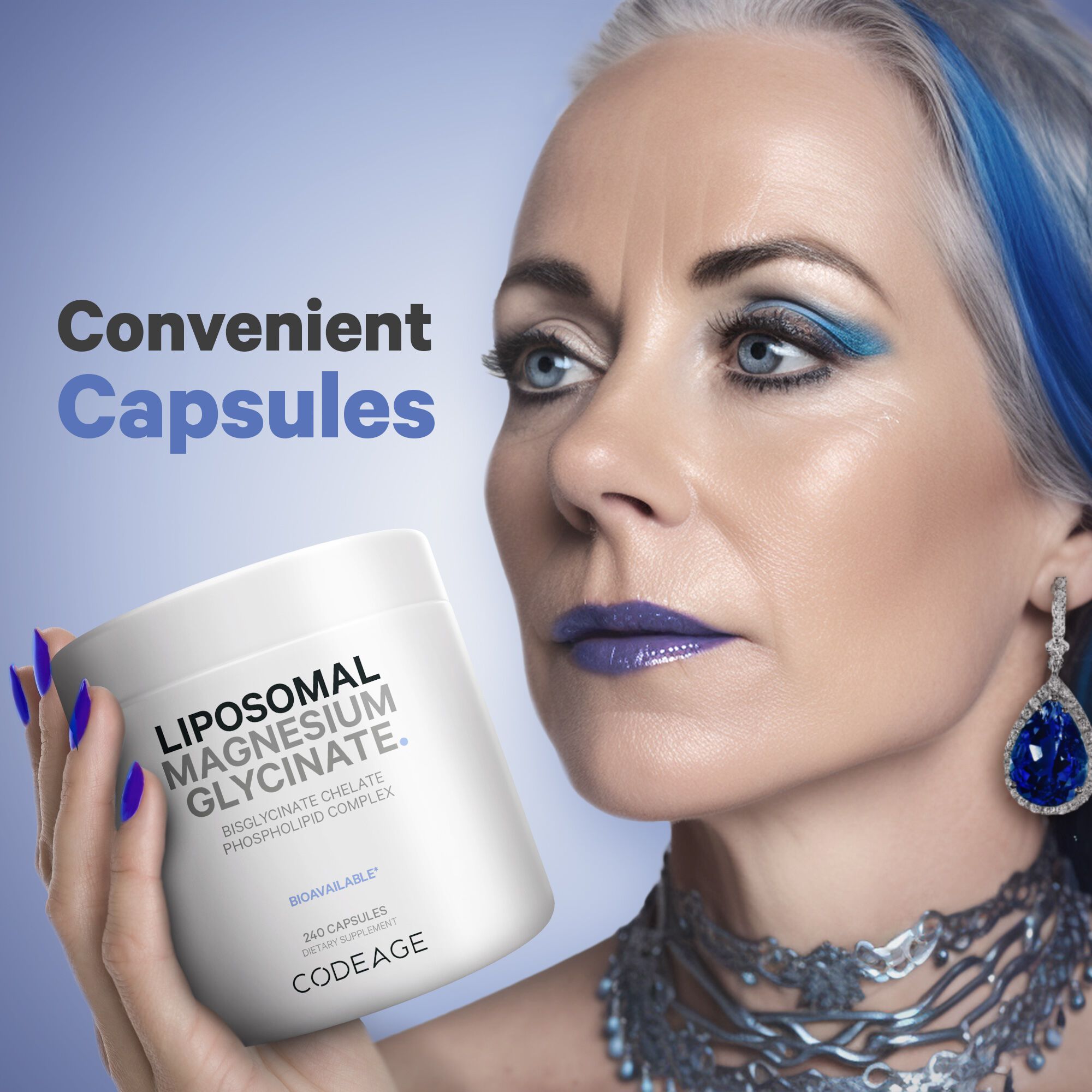 Liposomal Magnesium Glycinate - 240 Capsules (60 Servings)