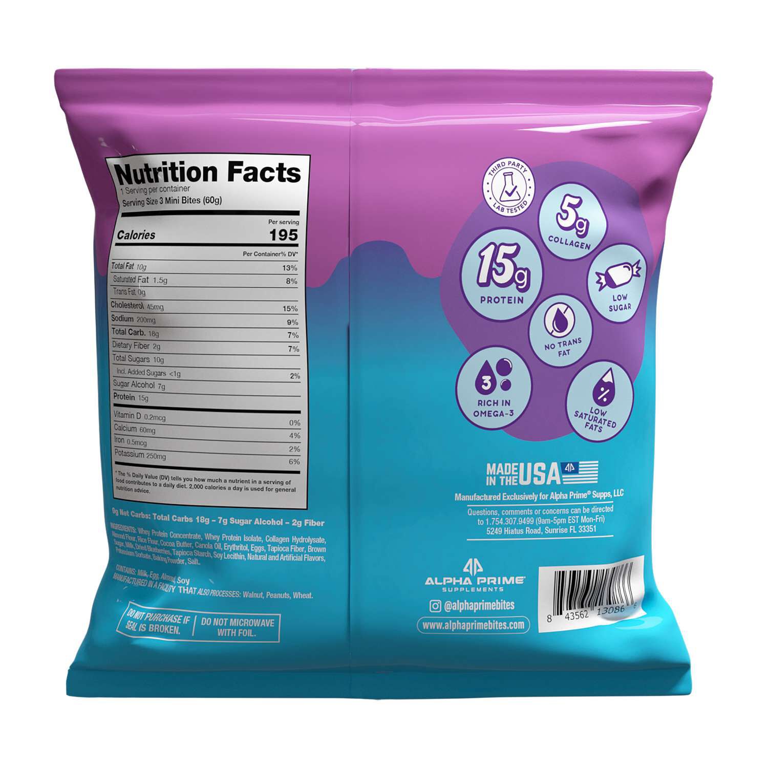 Protein Mini Muffins - Blueberry (12 Packs)