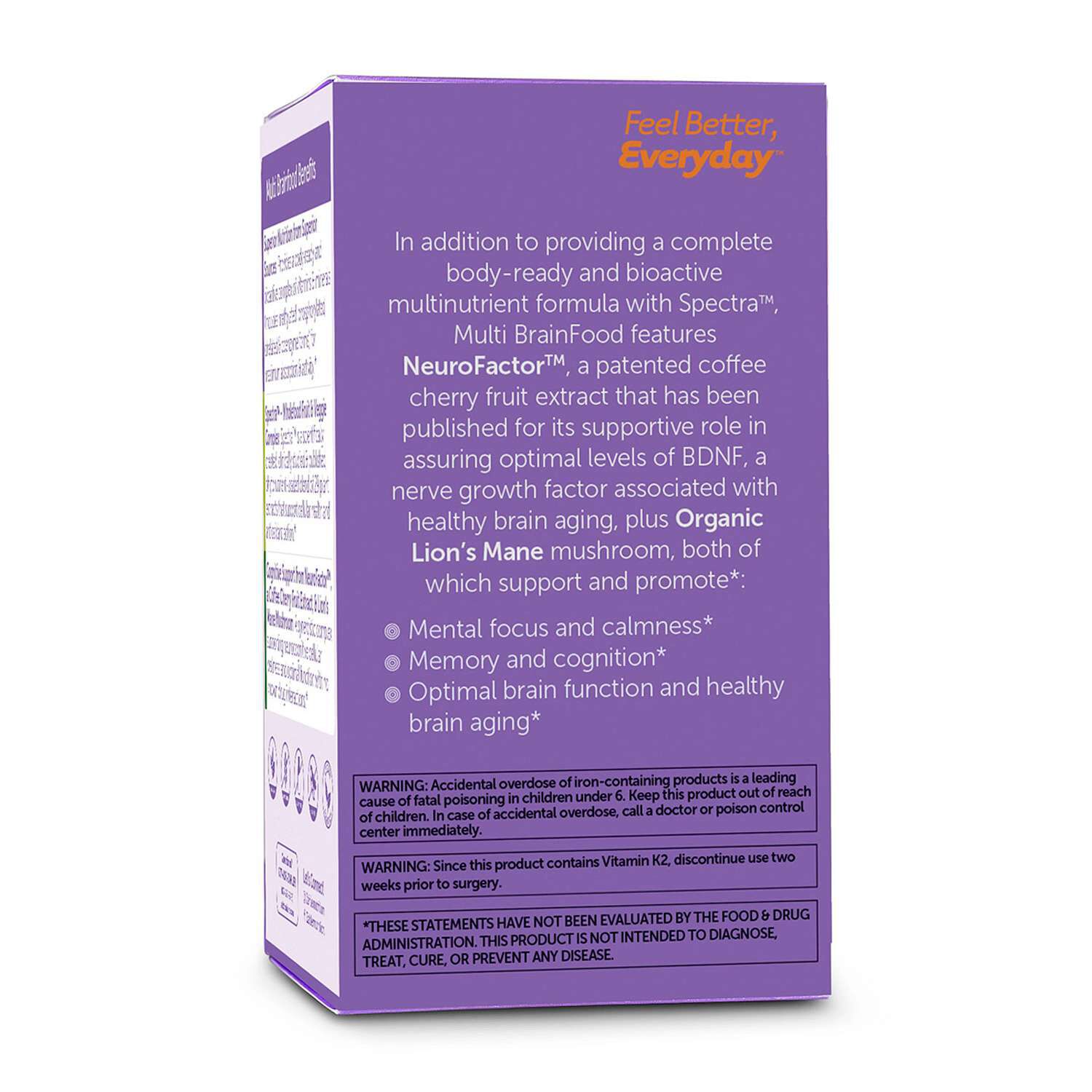 Multi Vitamin Brainfood - 60 Capsules (30 Servings)  | GNC