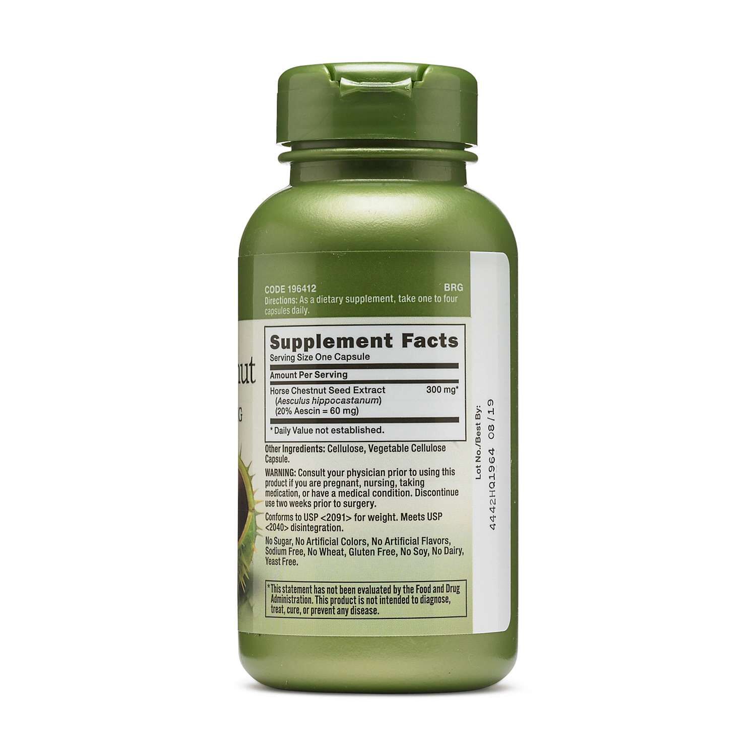 Horse Chestnut Extract 300mg - 100 Capsules (100 Servings)