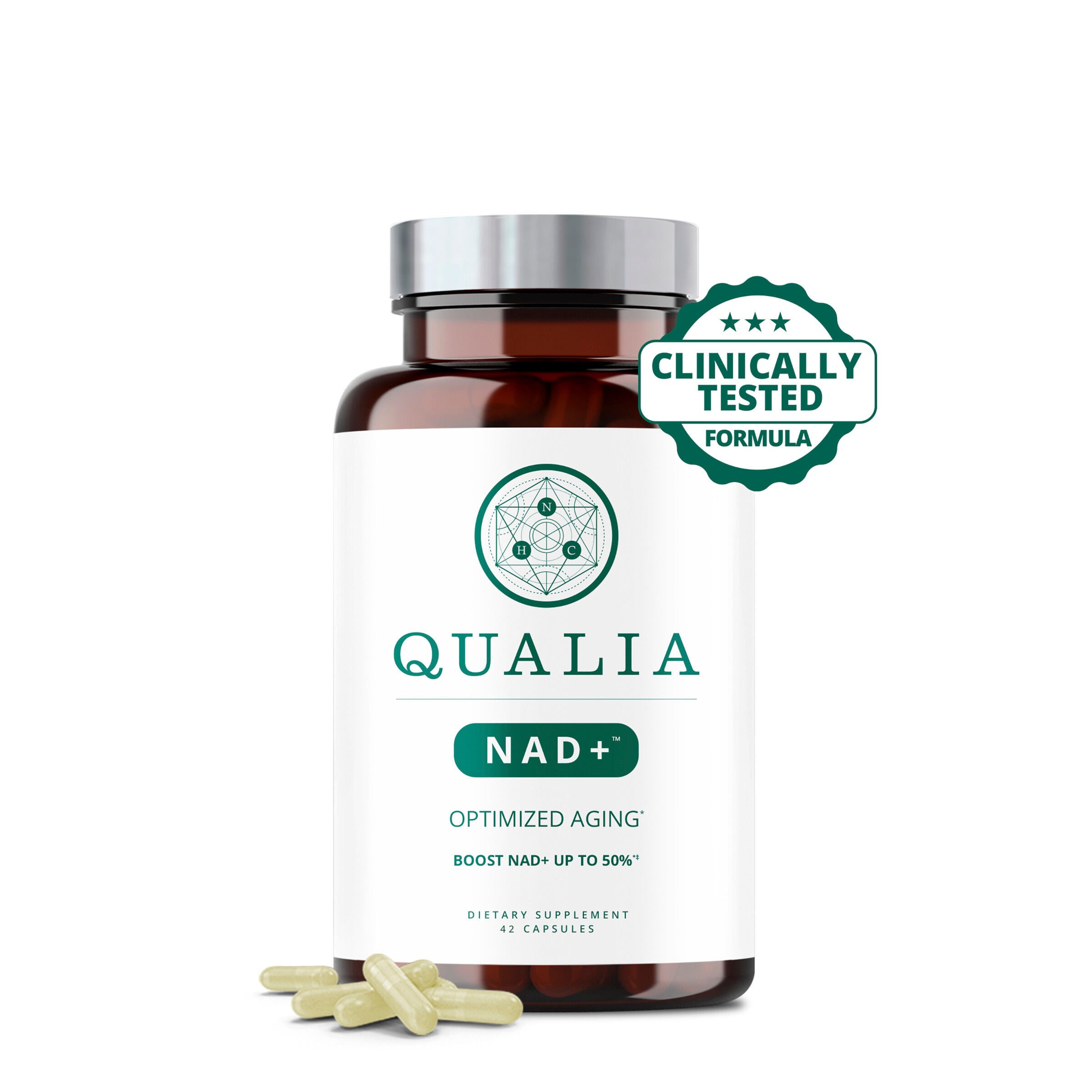 Qualia Life Sciences Qualia NAD+ 42 Capsules (21 Servings) GNC