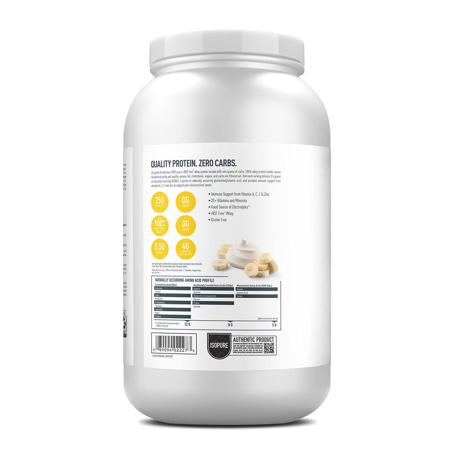 Isopure® - Protein Powder - Banana Cream (44 Servings) | GNC