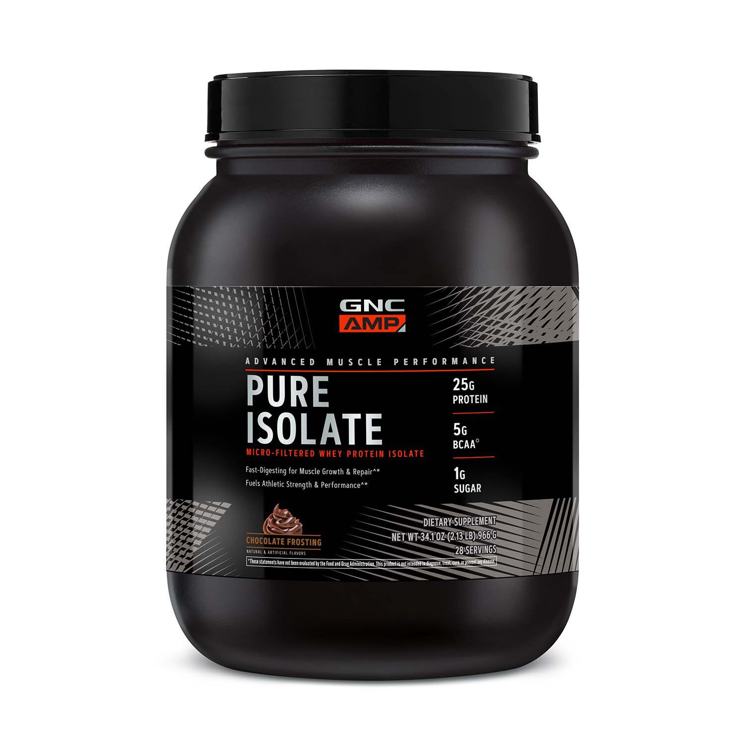 GNC Amp Pure Isolate - Chocolate Frosting - 70 Servings