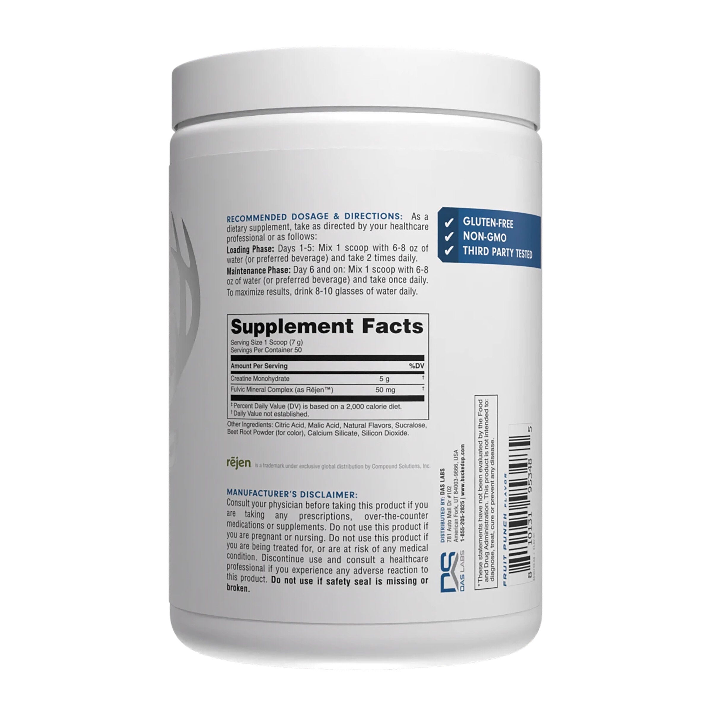 Creatine Monohydrate - Fruit Punch (50 Servings)