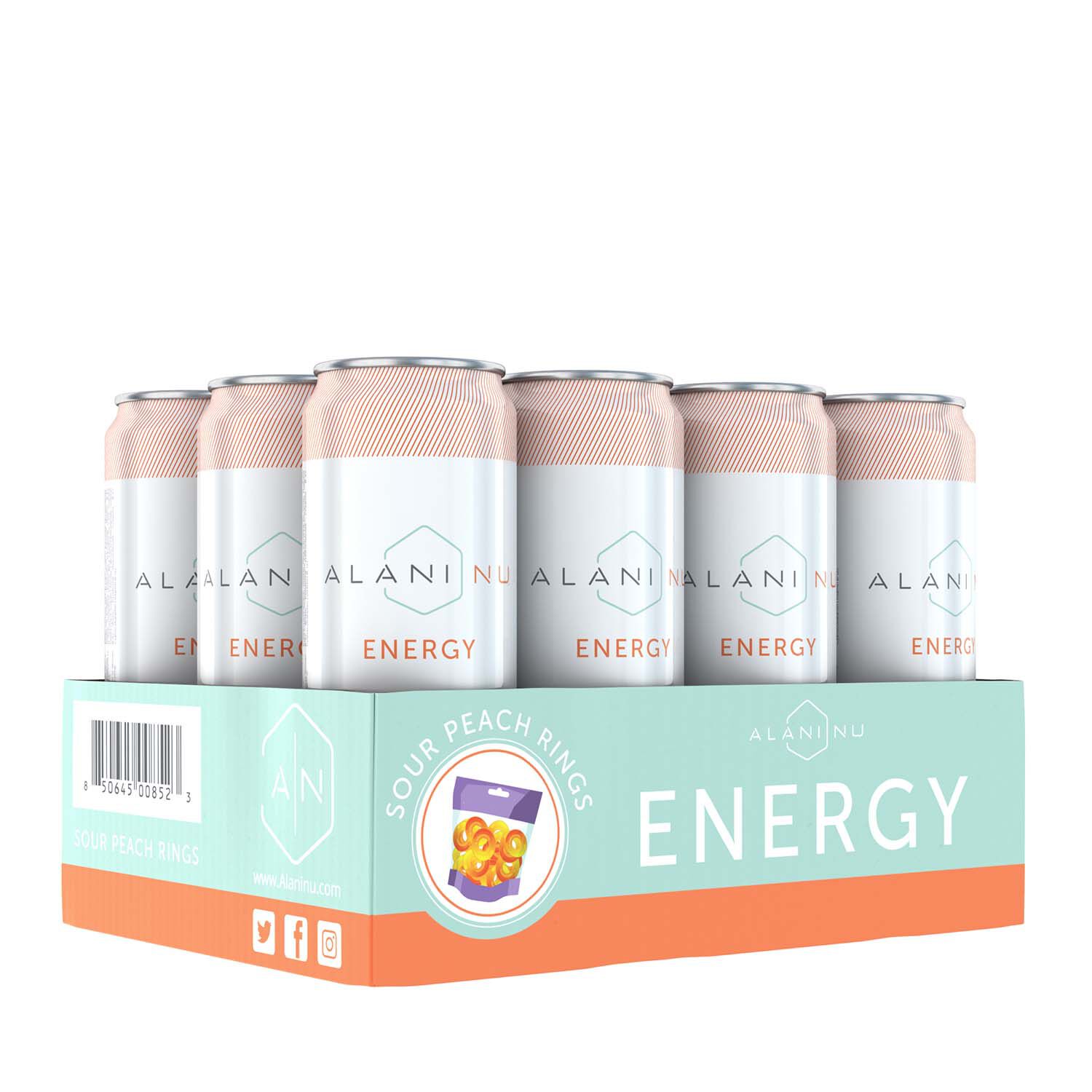 Alani Nu Energy Drink Sour Peach Rings Gnc