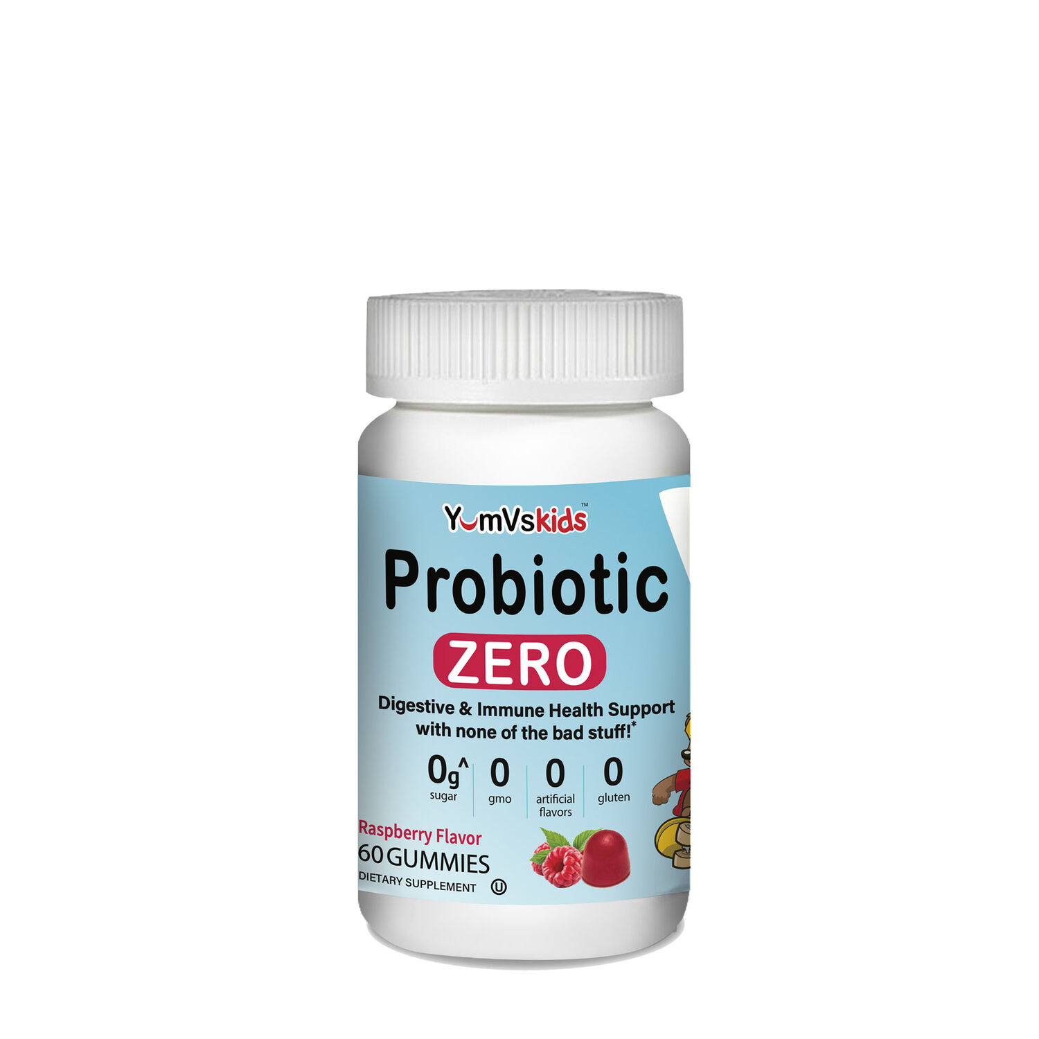 Kids Probiotic Zero Gummies - Raspberry - 60 Gummies &#40;60 Servings&#41;  | GNC