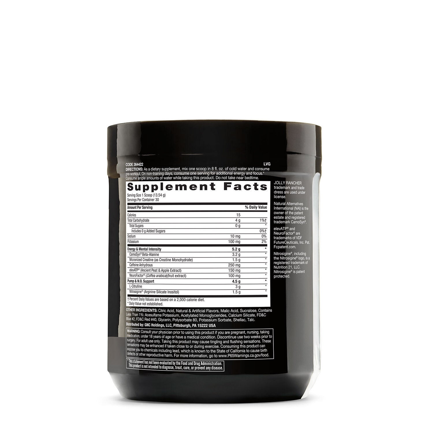Beyond Raw LIT - Jolly Rancher Grape (30 Servings) | GNC