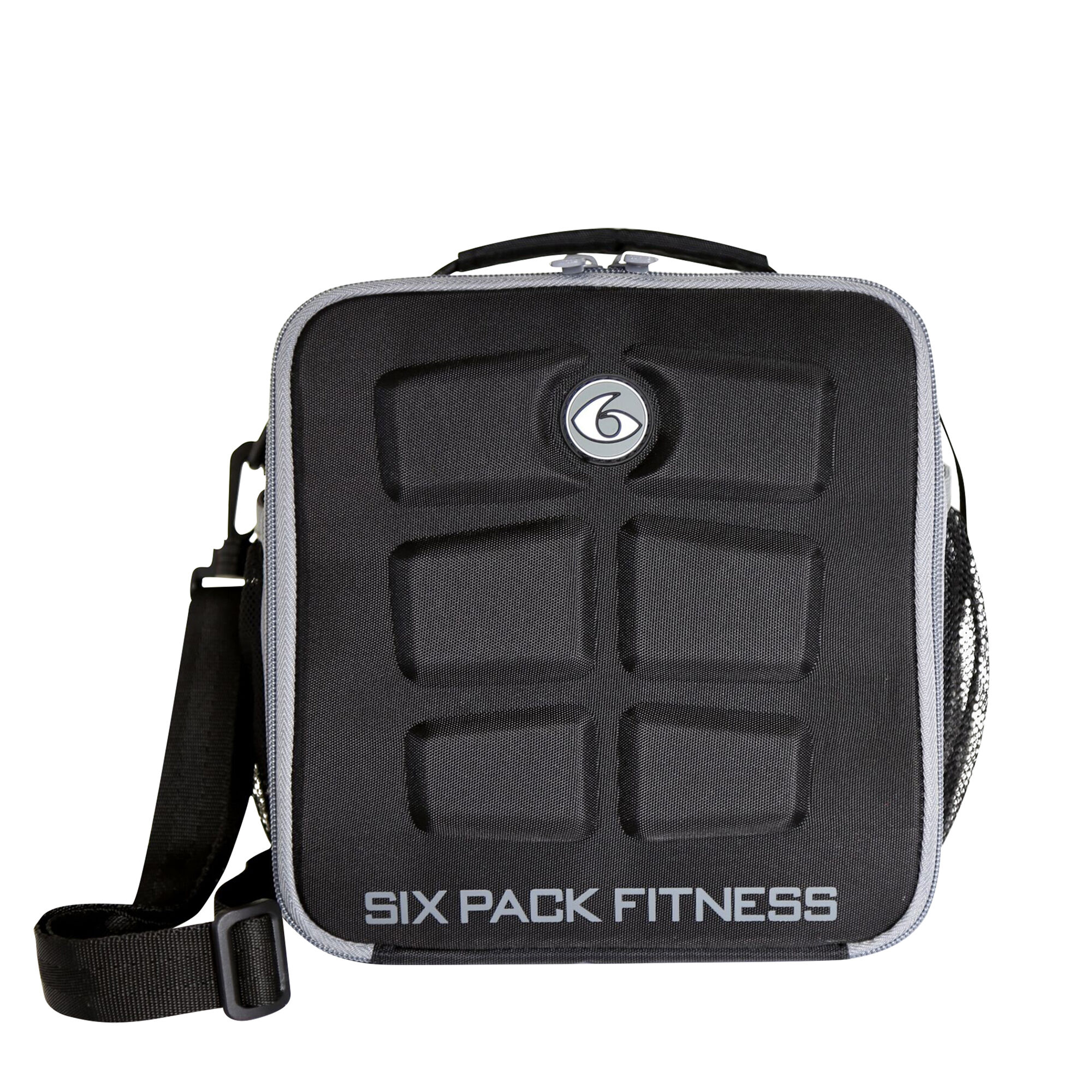 6 Pack Fitness The Cube Meal Management Bag Gray/Black 