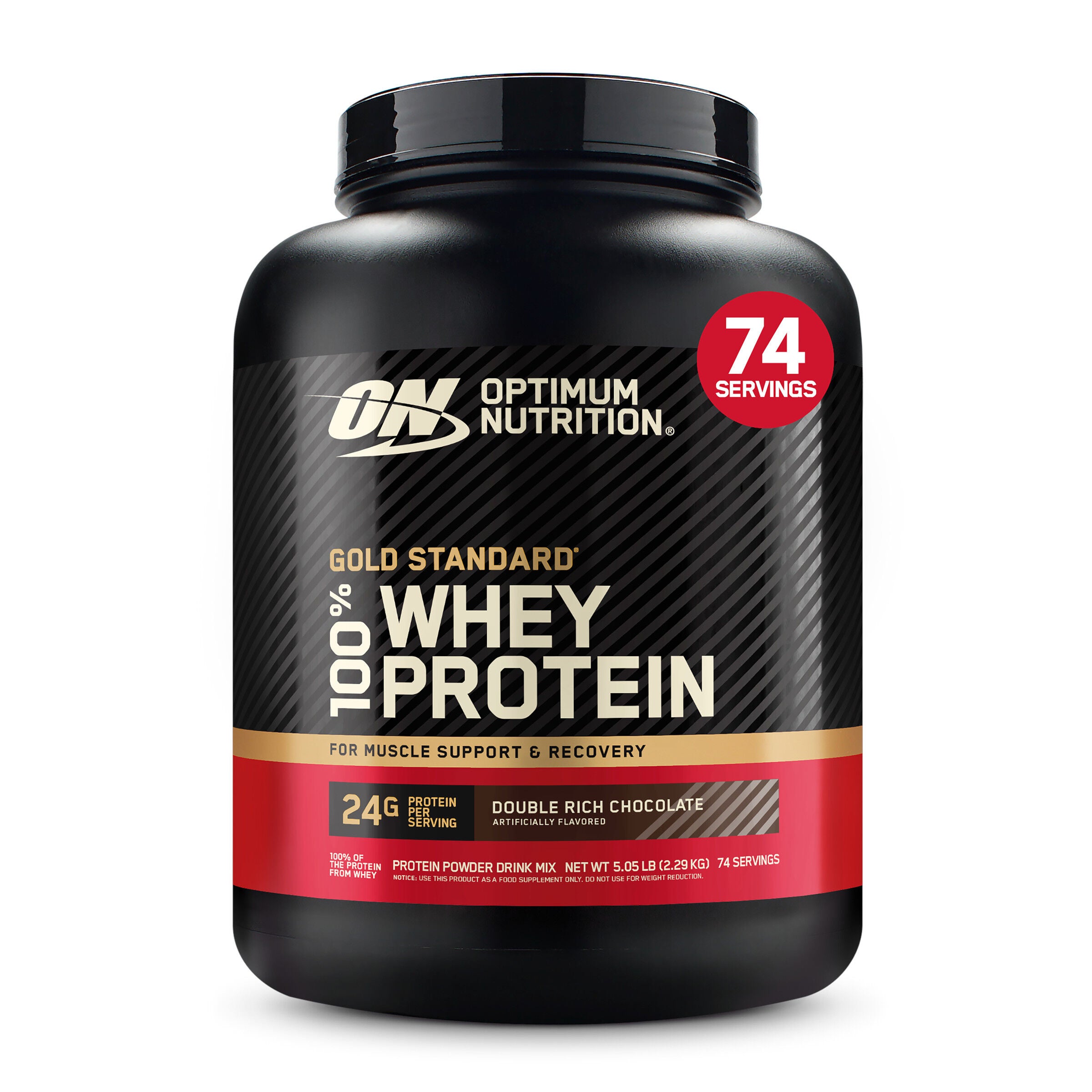 Gold Standard 100% Whey&trade; - Double Rich Chocolate &#40;74 Servings&#41; Double Rich Chocolate | GNC