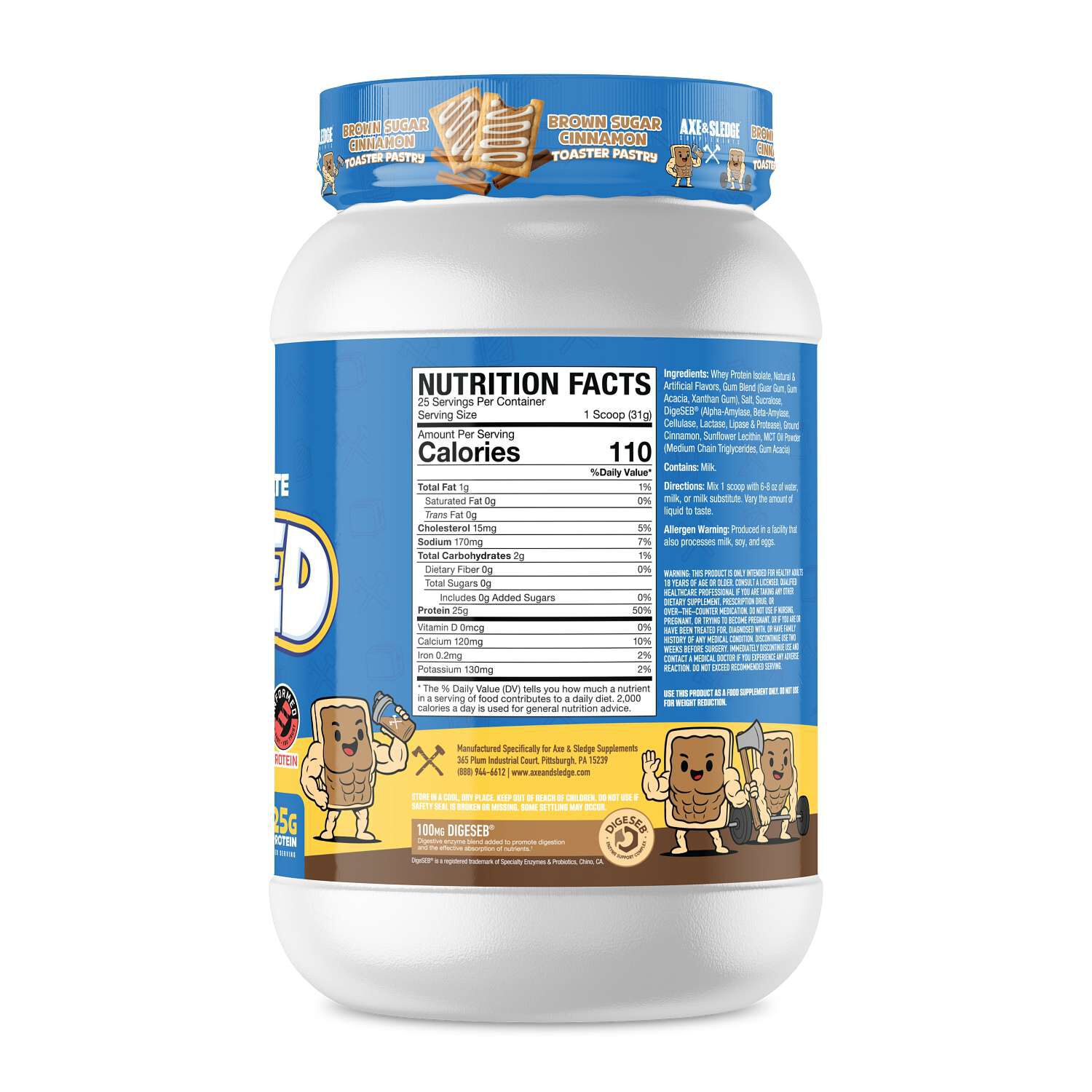 Farm Fed Protein - Brown Sugar Cinnamon Toaster Pastry (25 Servings)