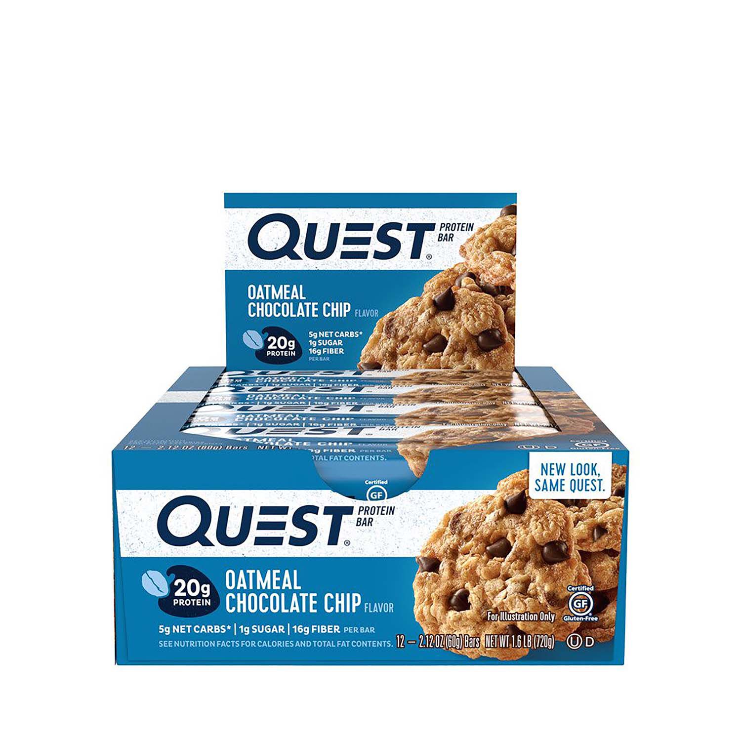 Quest Bar - Oatmeal Chocolate Chip - 12 Bars