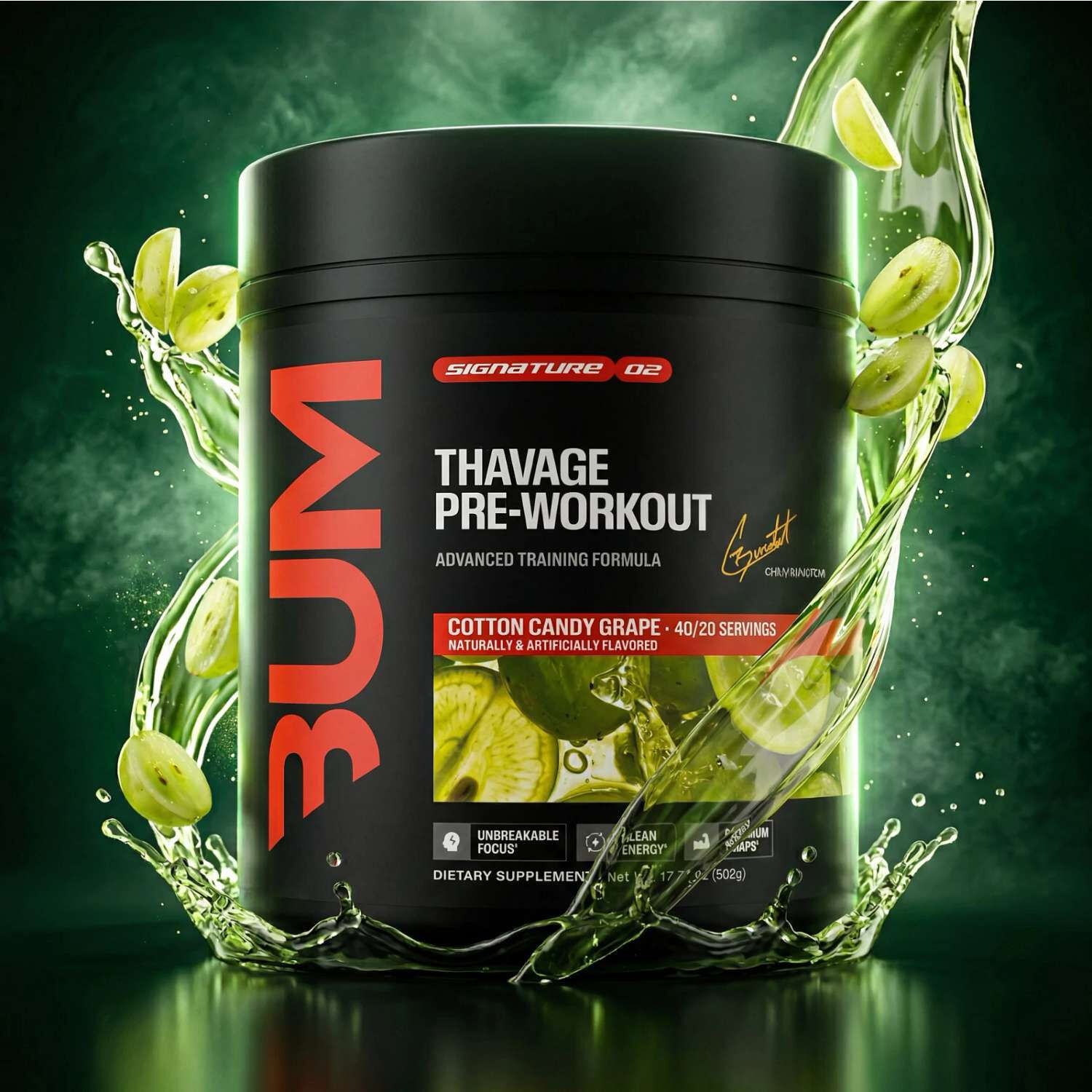Thavage Pre-Workout - Cotton Candy Grape (40 Servings)