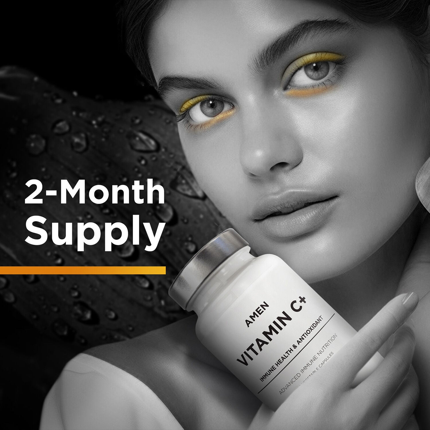 Amen Vitamin C+ Zinc &amp; Citrus Bioflavonoids- 120 Capsules (60 Servings)  | GNC