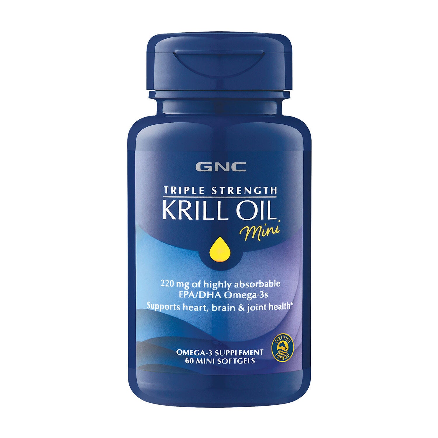 Triple Strength Krill Oil Mini - 60 Softgels (30 Servings)  | GNC