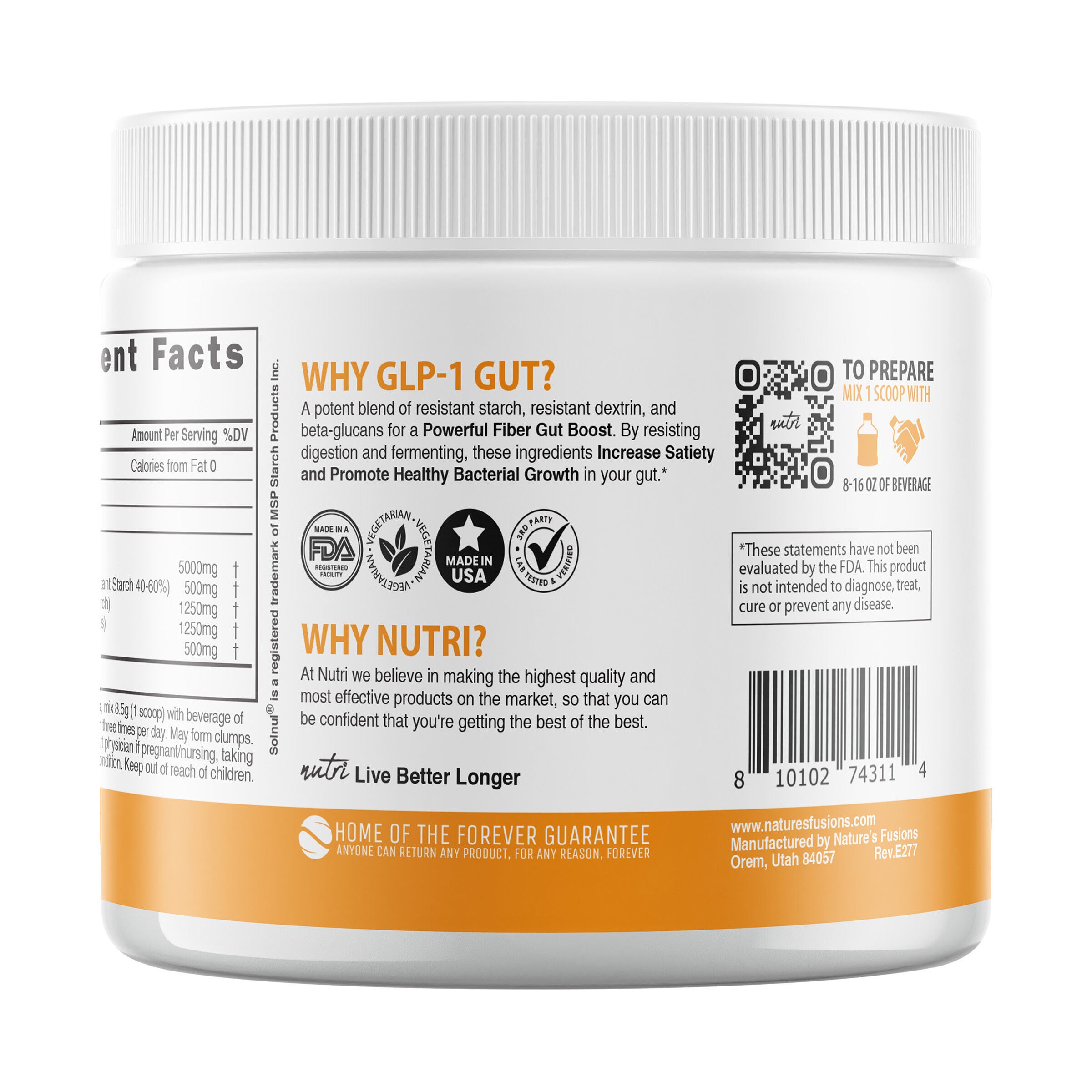 GLP-1 Gut Support 7g - Unflavored (30 Servings)