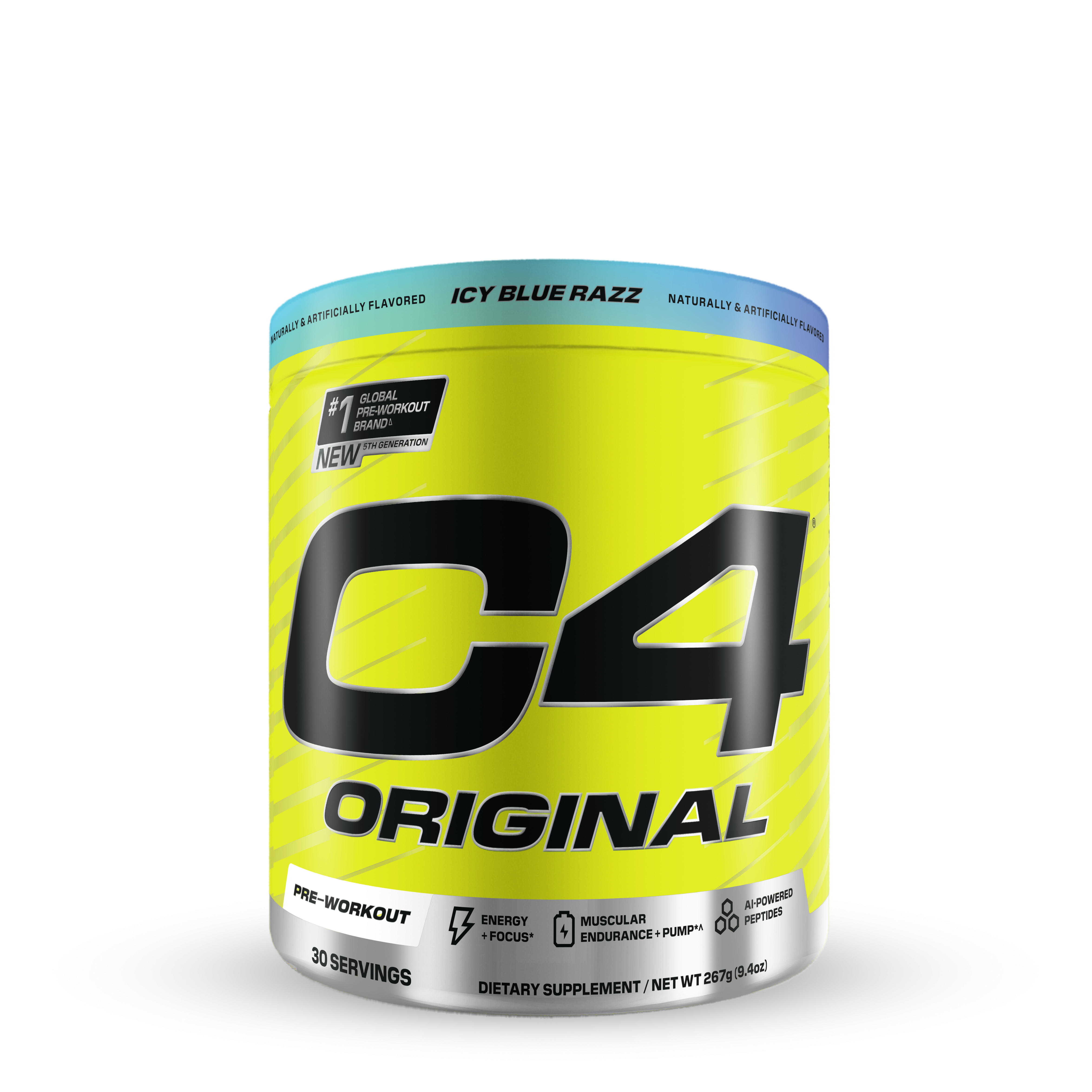 C4 Original Pre-Workout - Icy Blue Razz (30 Servings)  | GNC