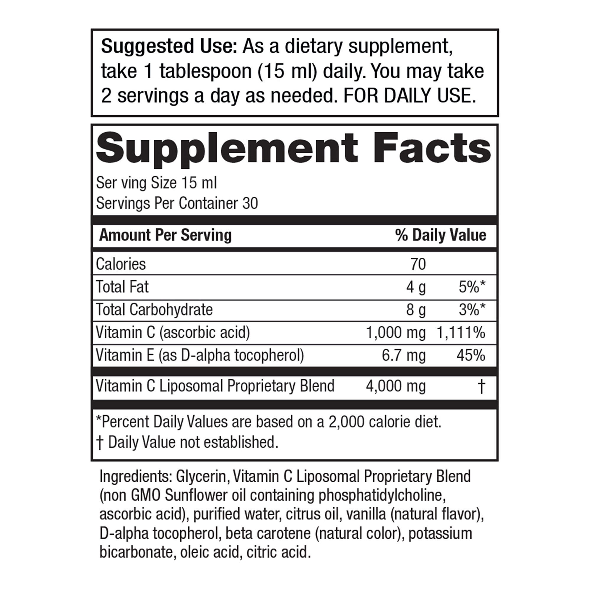 Simple Absorbable Liposomal Vitamin C (30 Servings)  | GNC