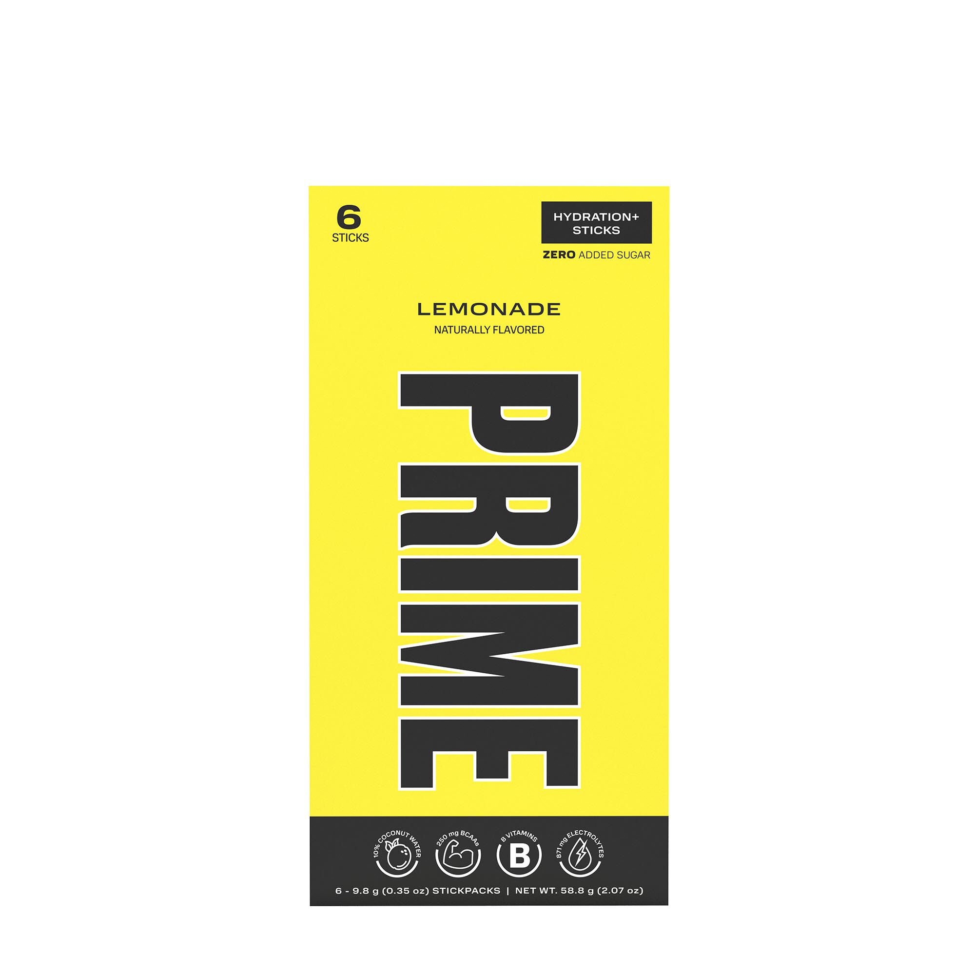 PRIME Hydration+ Sticks - Lemonade (6 Stick Packs)