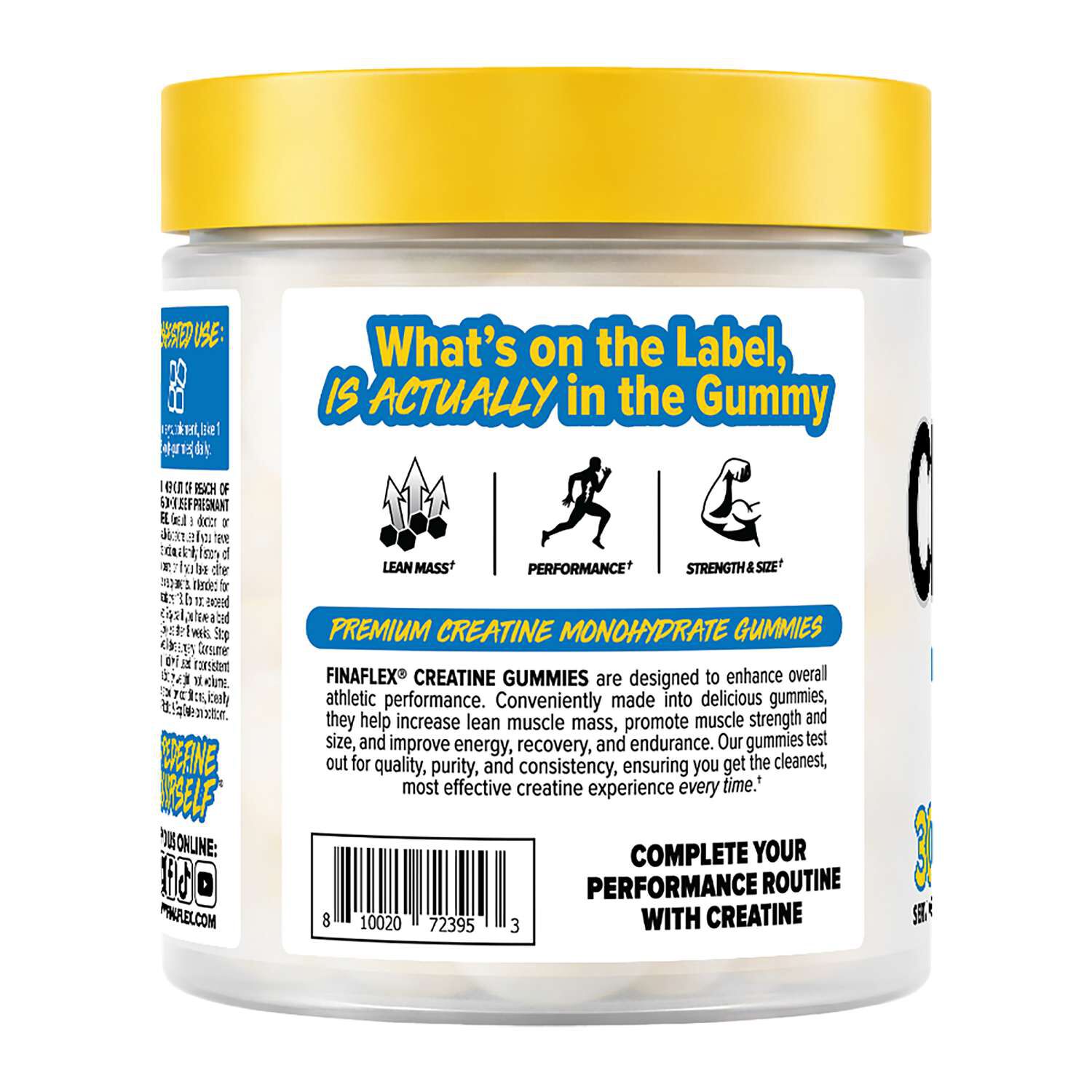 Creatine Gummies - Blueberry Lemonade - 120 Gummies (30 Servings)