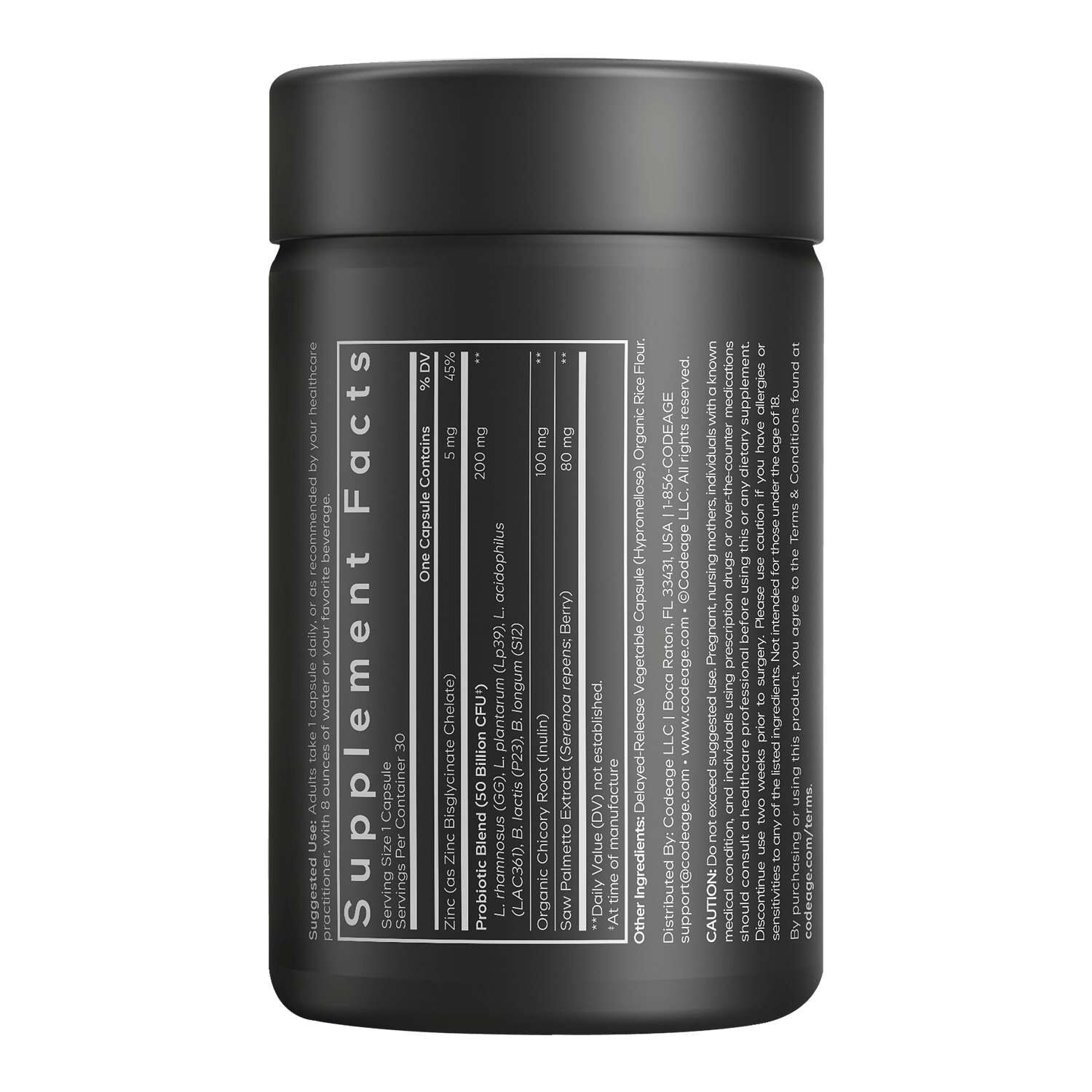 Men's Daily Probiotic - 30 Capsules (30 Servings)