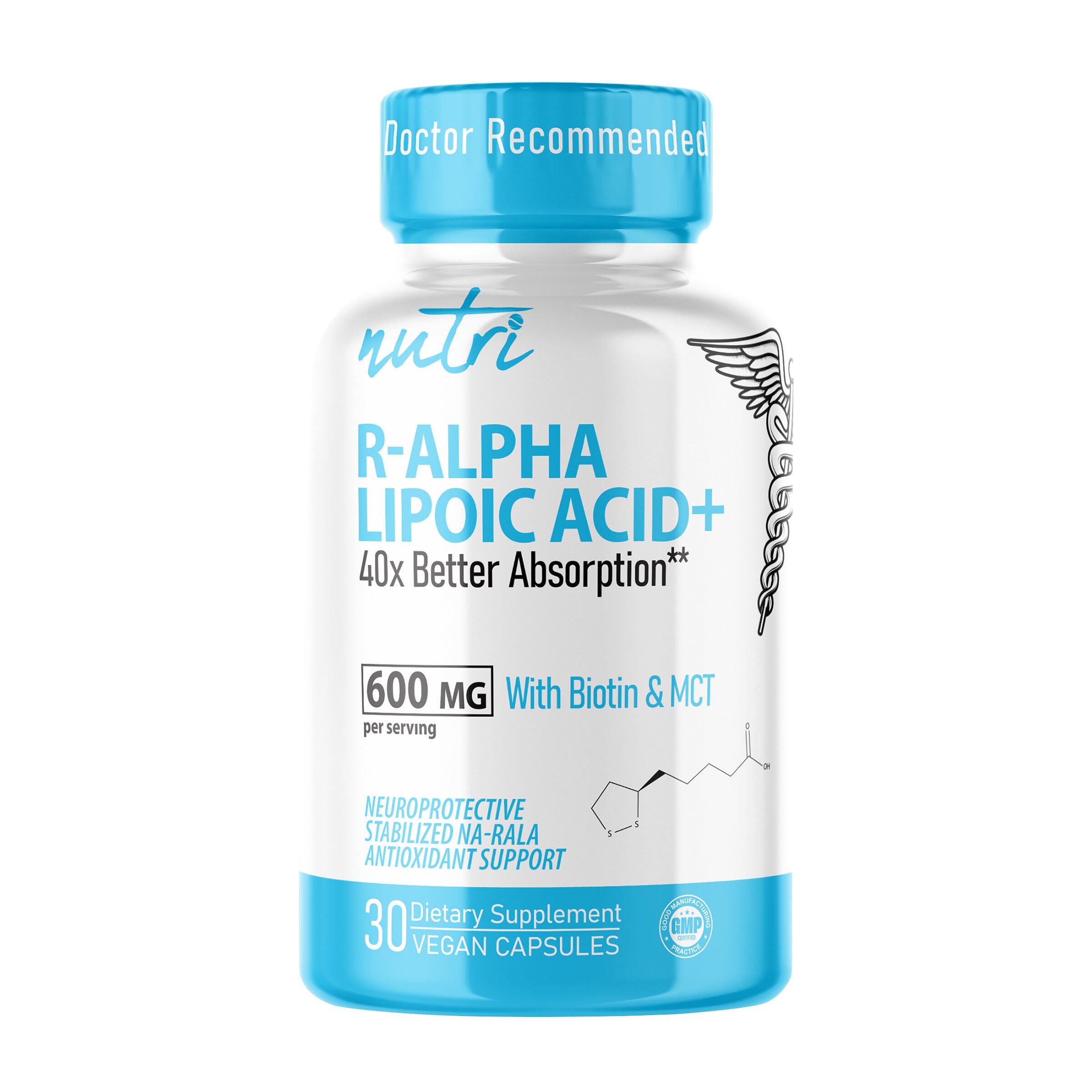 R-Alpha Lipoic Acid+ 600mg - 30 Capsules (15 Servings)  | GNC