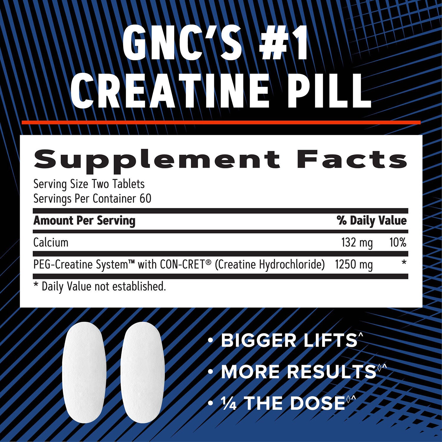 Creatine HCl 189&trade; - 120 Tablets (60 Servings)  | GNC