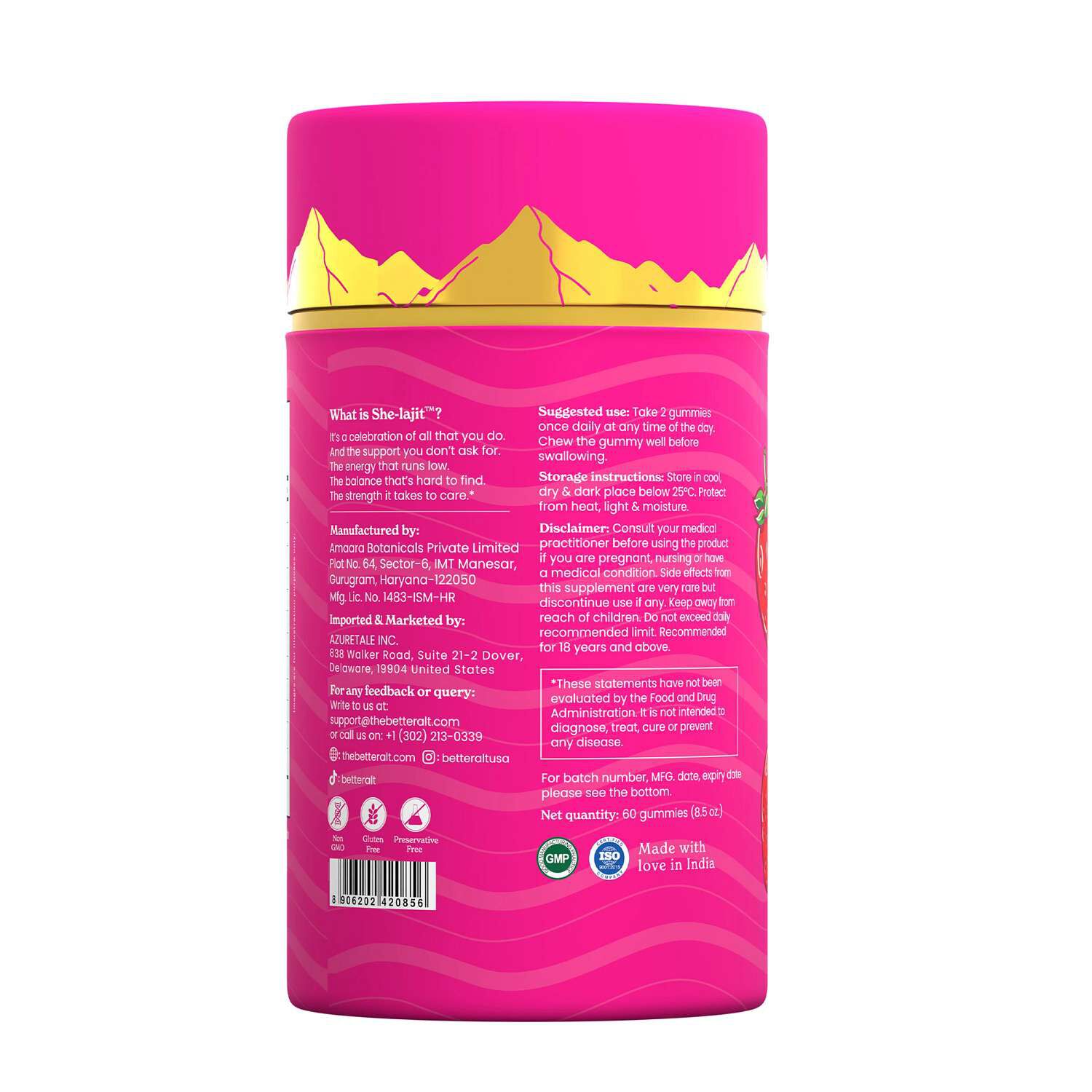 She-lajit Gummies- 60 Gummies (30 Servings)