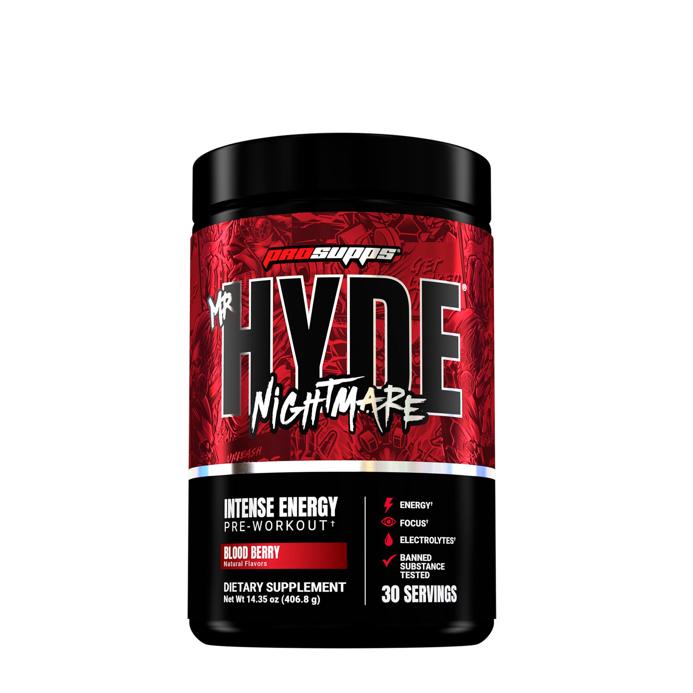 Pro Supps® - Mr. HYDE Nightmare - Intense Energy Pre-Workout