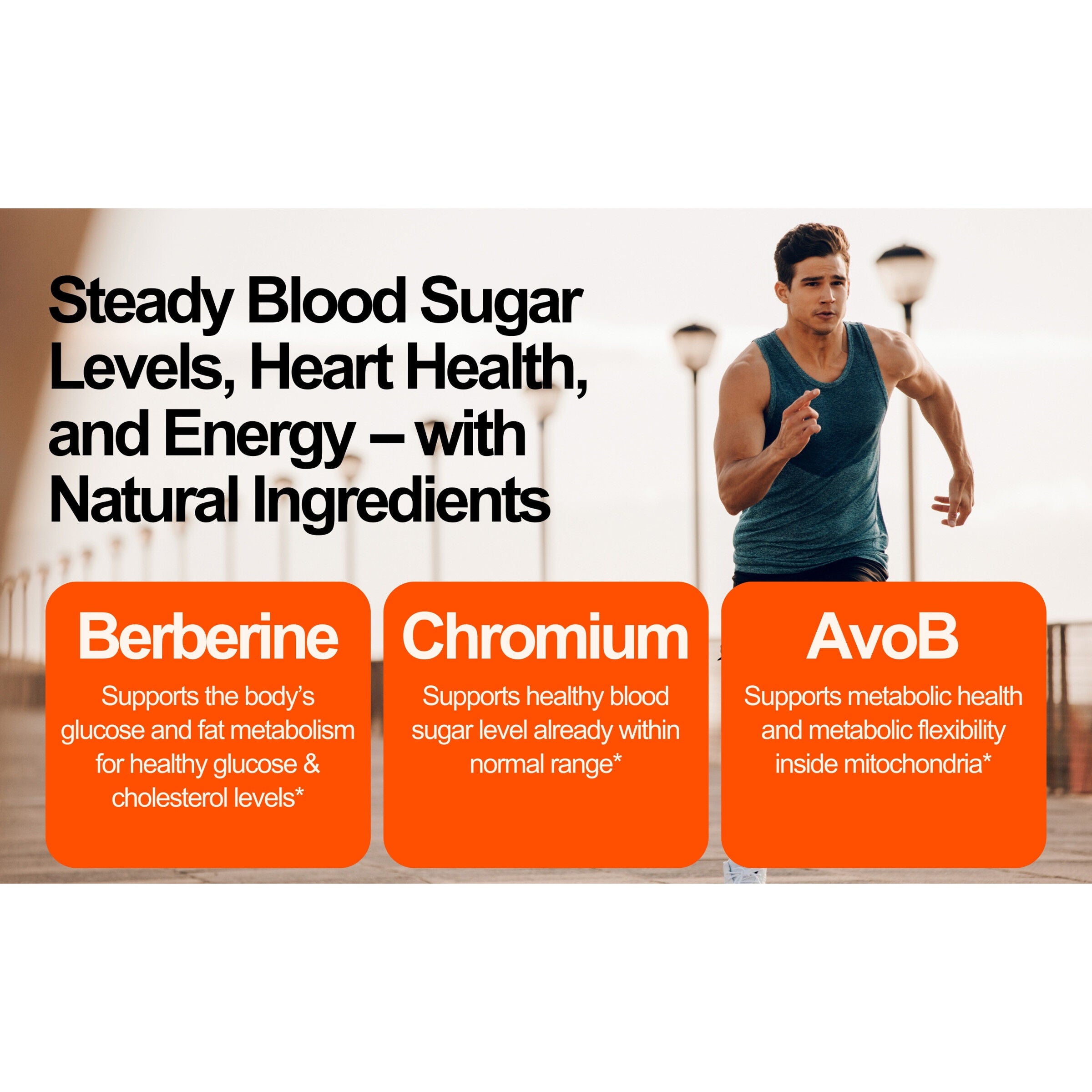 Advanced GLP-1 Glucose Metabolism Support - 180 Veggie Capsules (60 Servings)  | GNC