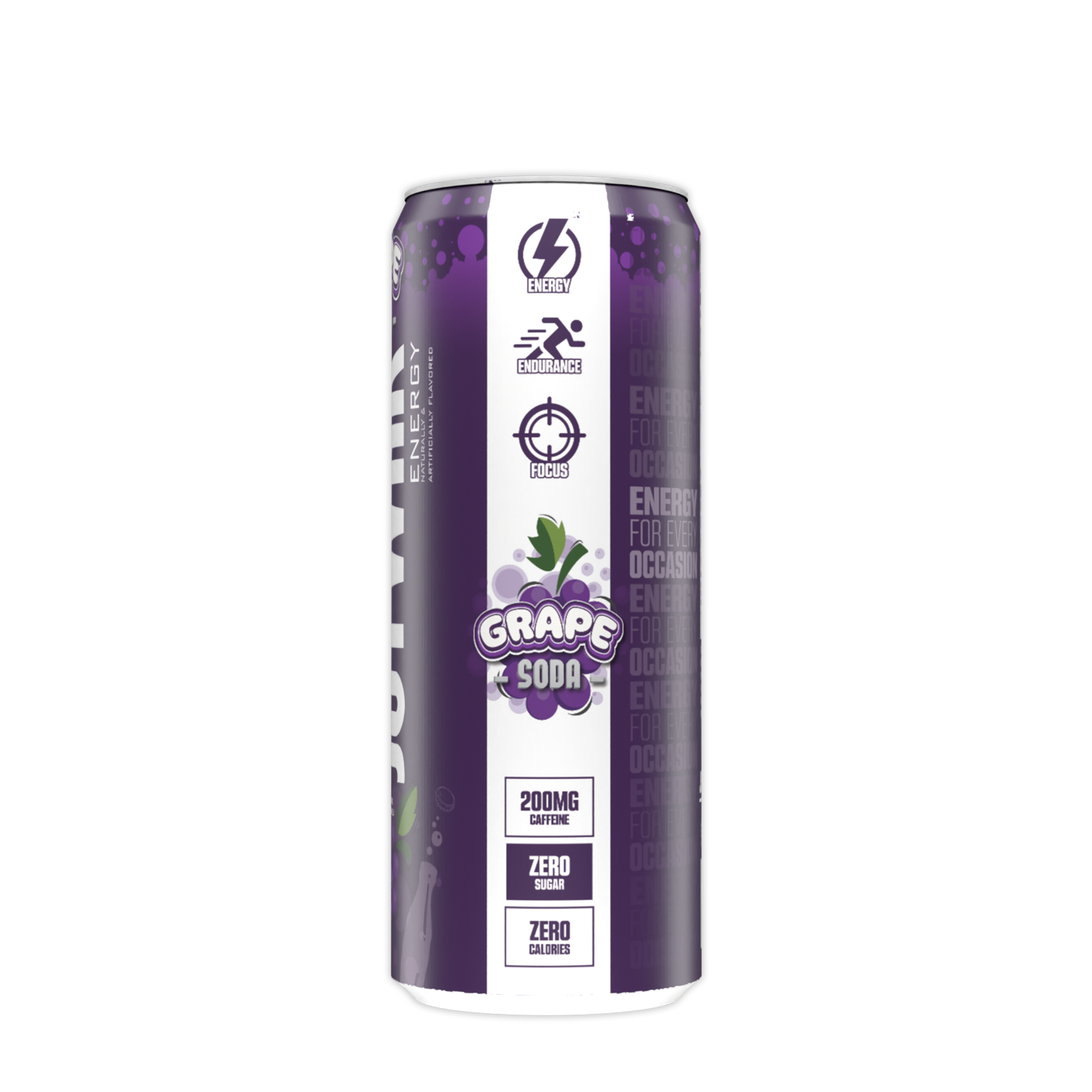 Energy Drink - Grape Soda - 12 fl oz (12 Cans)  | GNC