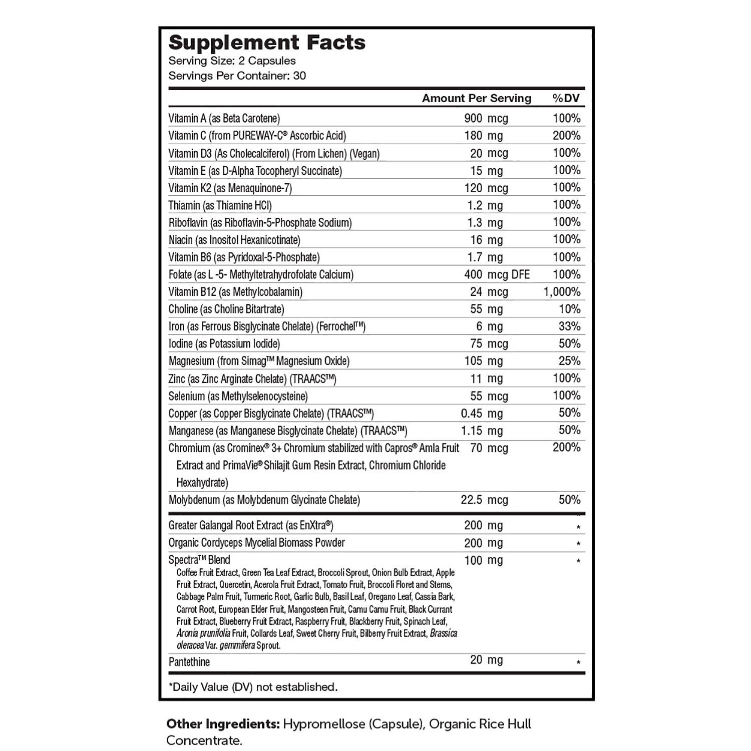 Multi Vitamin Energy - 60 Capsules (30 Servings)  | GNC