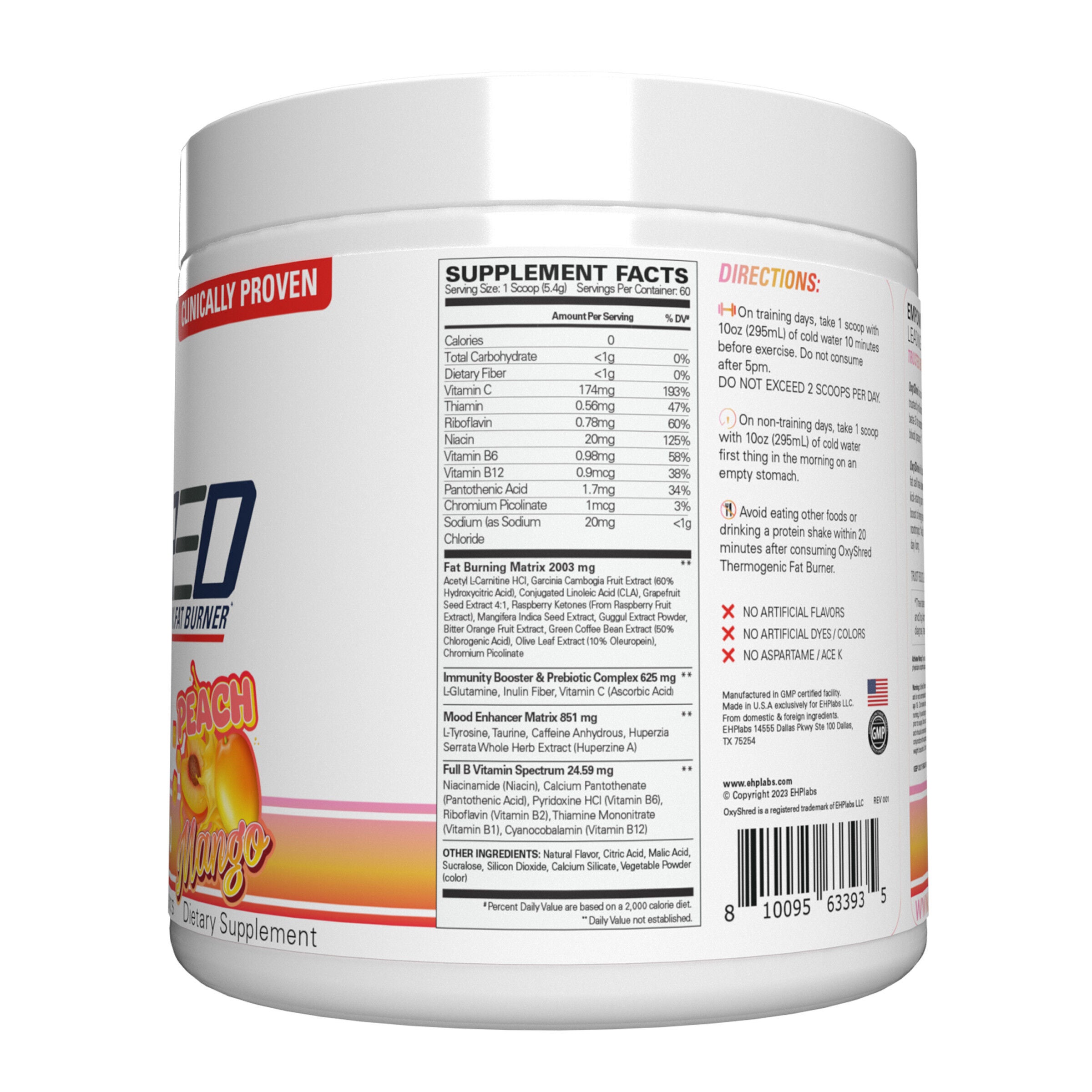 OxyShred - Peach Mango - 11.36 oz. (60 Servings) Peach Mango | GNC