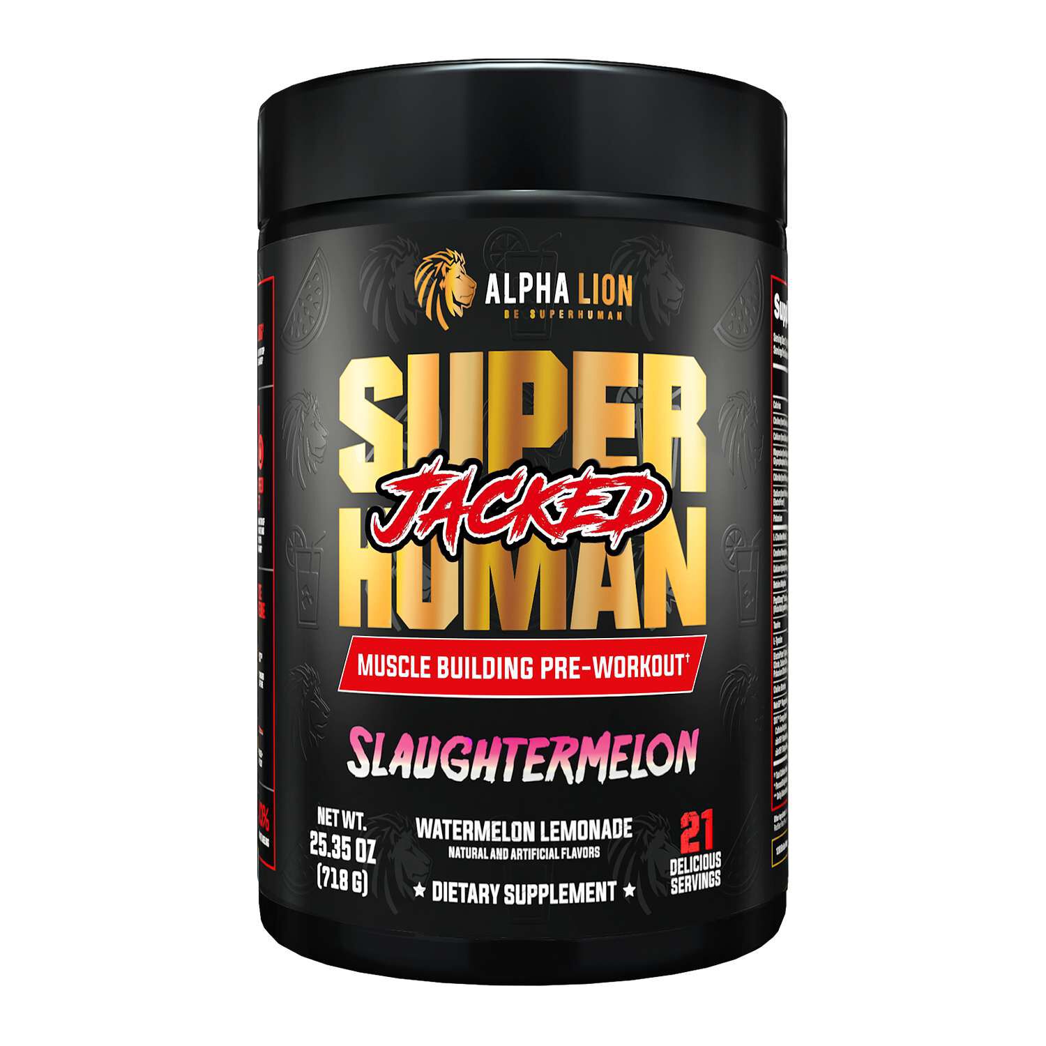 Superhuman Jacked Pre-Workout - Slaughtermelon (21 Servings)  | GNC