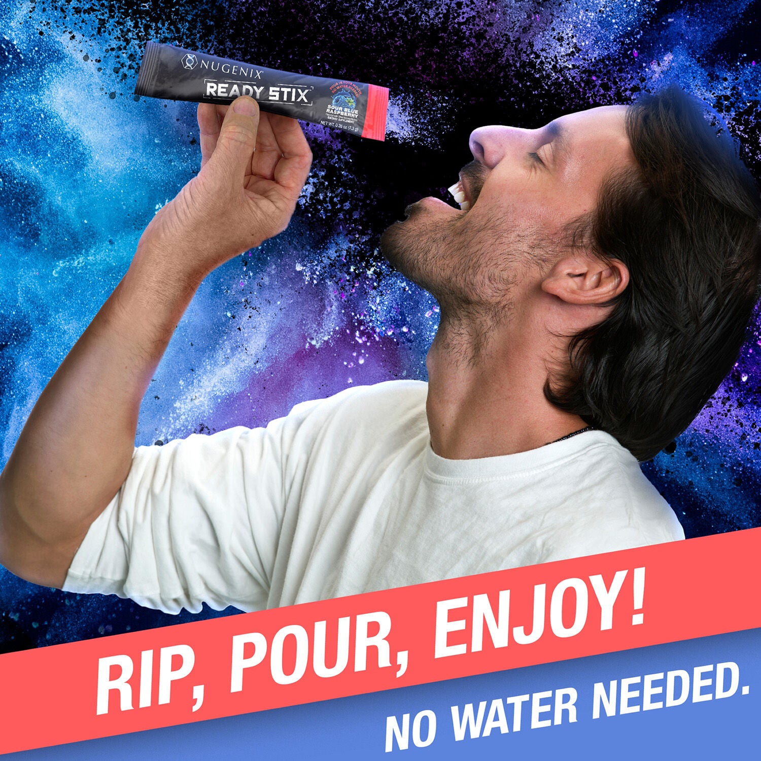 Ready Stix - Sour Blue Raspberry (14 Stick Packs)  | GNC