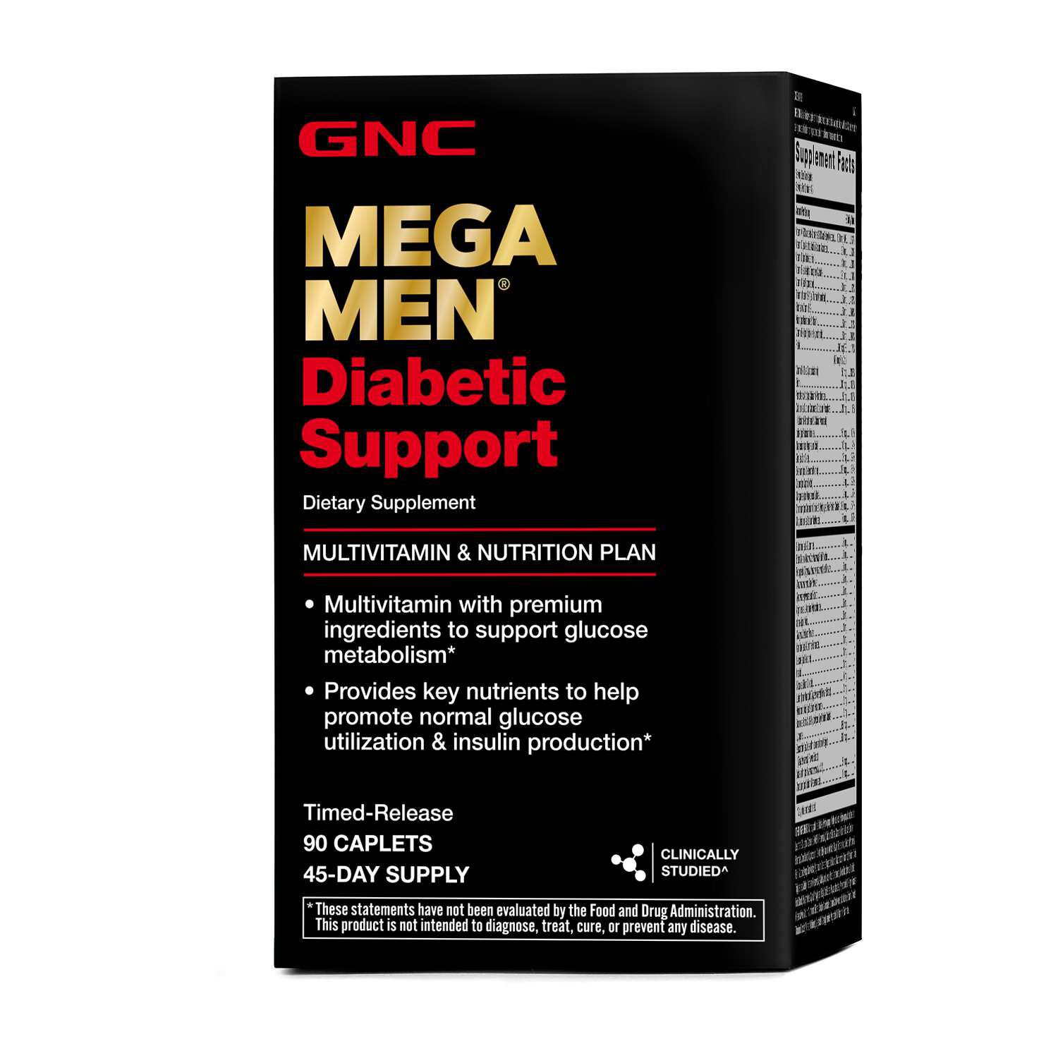 Diabetic Support - 90 Caplets (45 Servings) | GNC