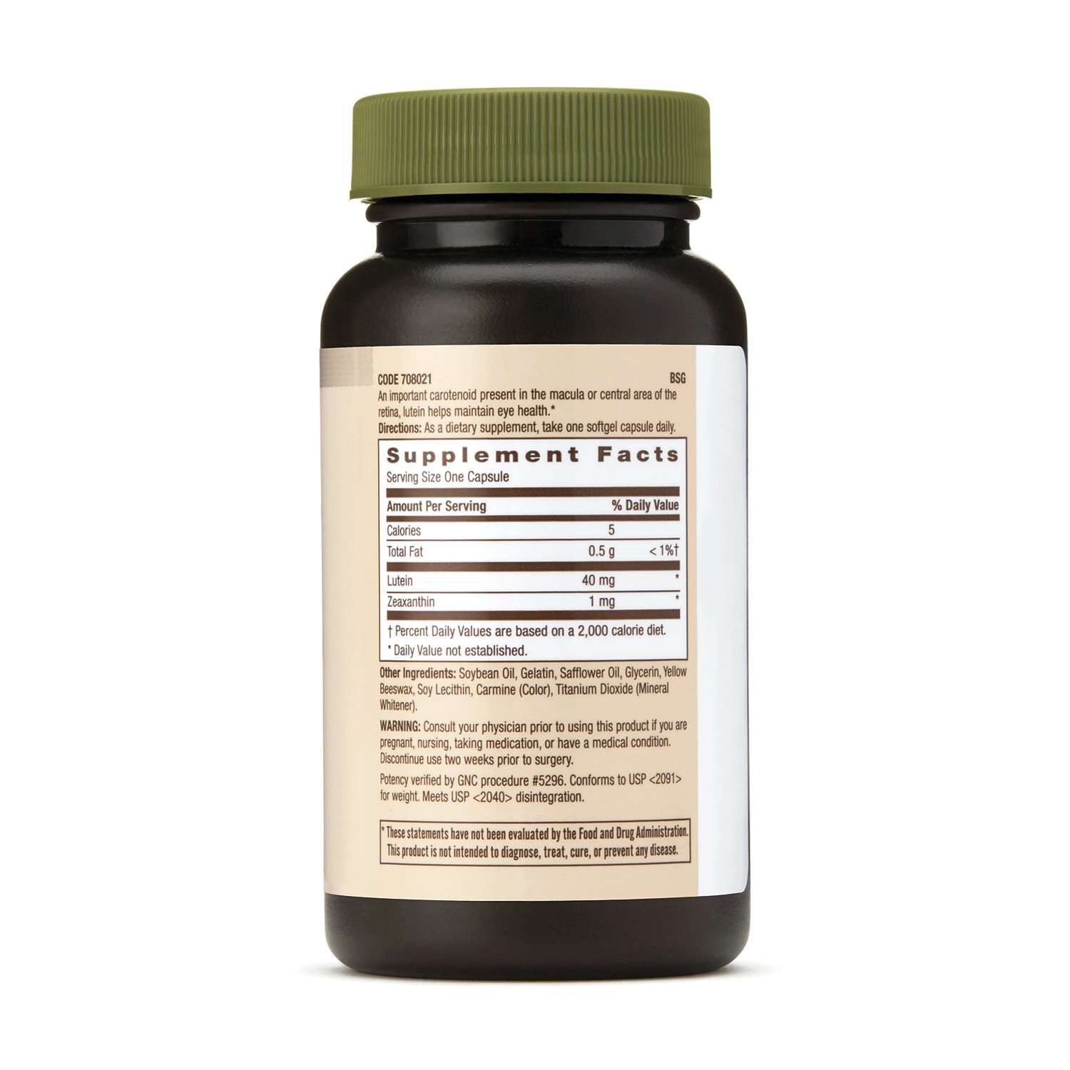Lutein 40 mg - 60 Softgels (60 Servings)