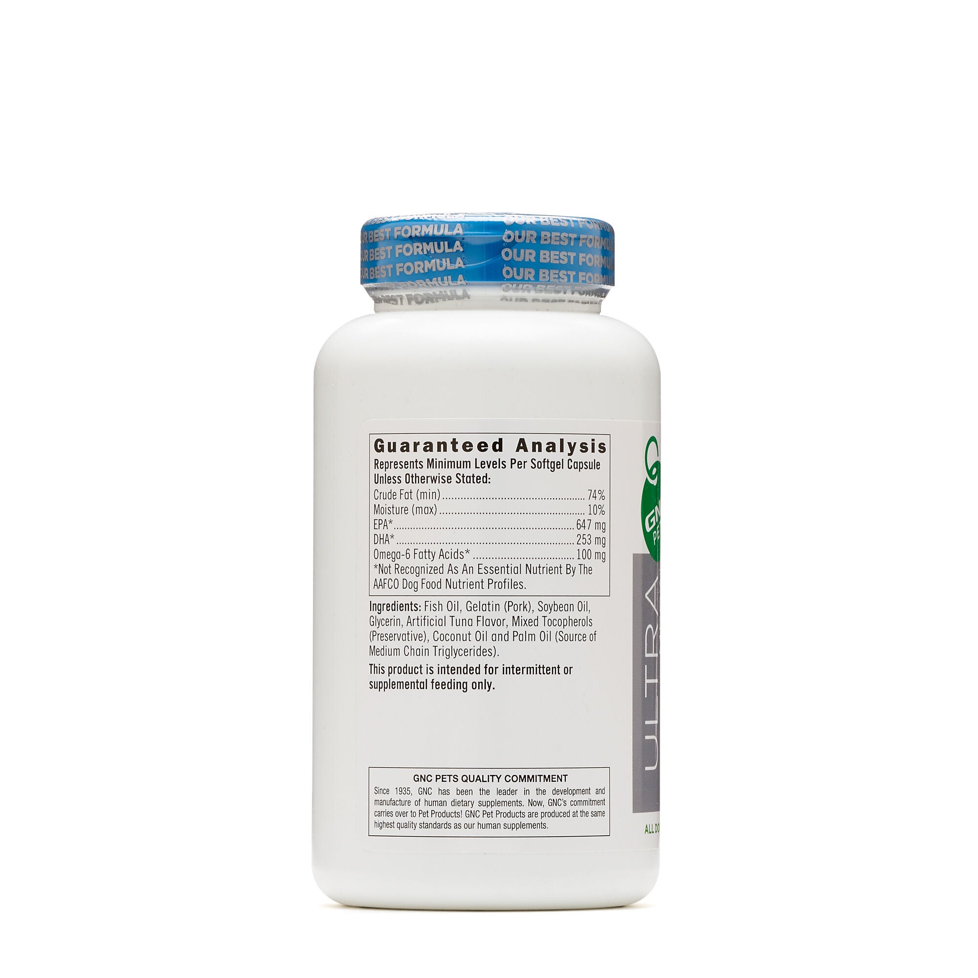 GNC Pets Ultra Mega Fish Oil Advantage for All Dogs Fish Flavor GNC