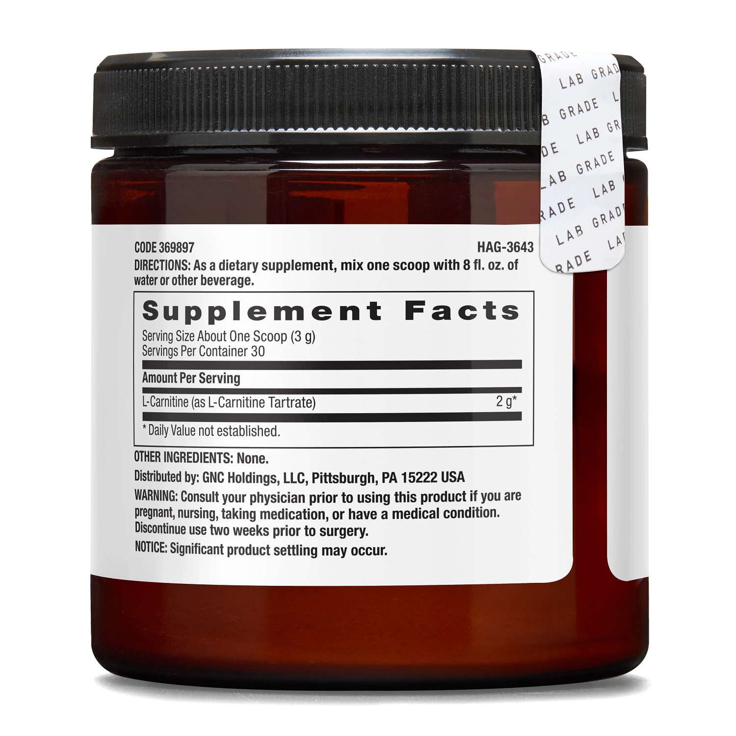 Chemistry Labs&trade; L-Carnitine&nbsp;(30 Servings)