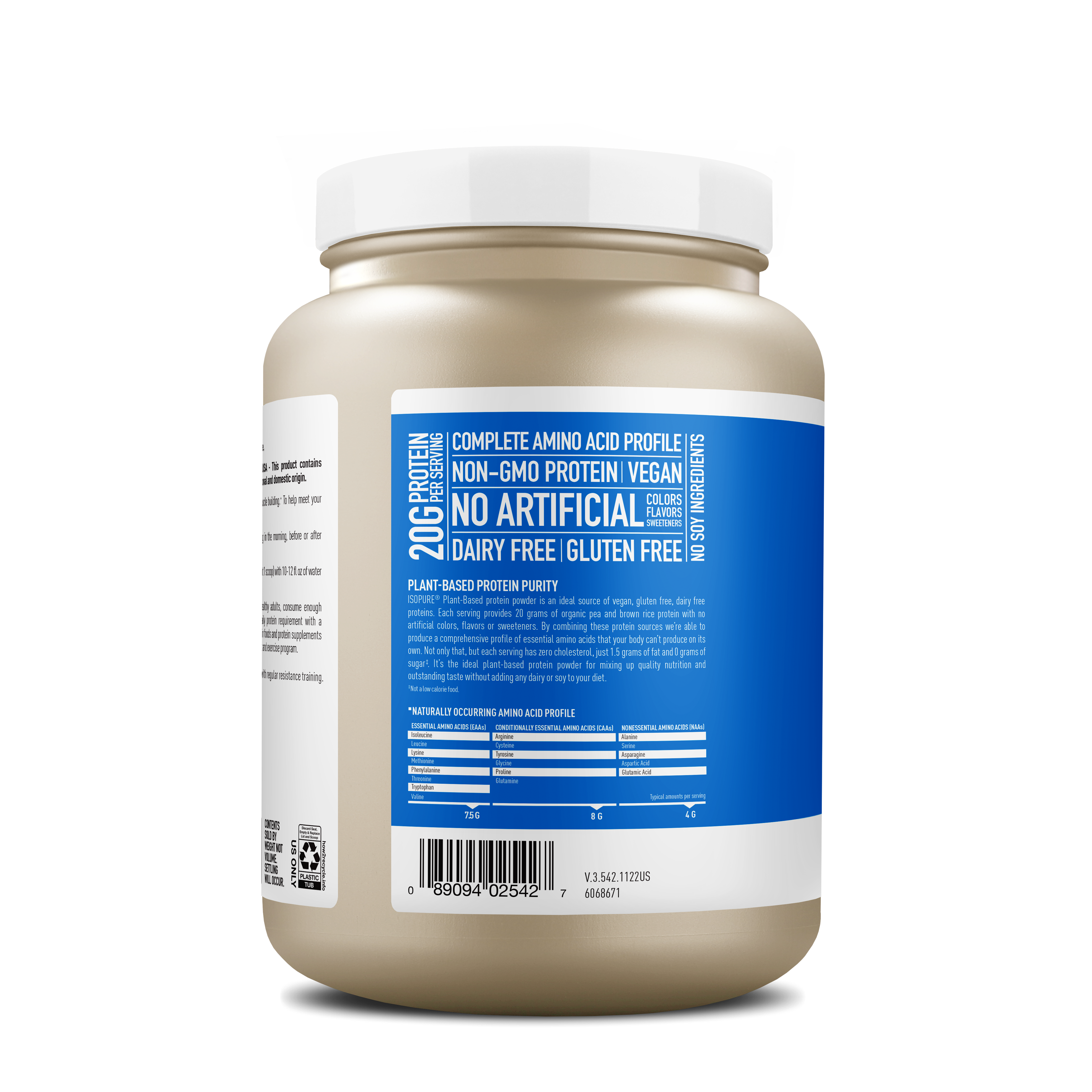 Plant-Based Protein - Vanilla &#40;20 Servings&#41; Vanilla | GNC