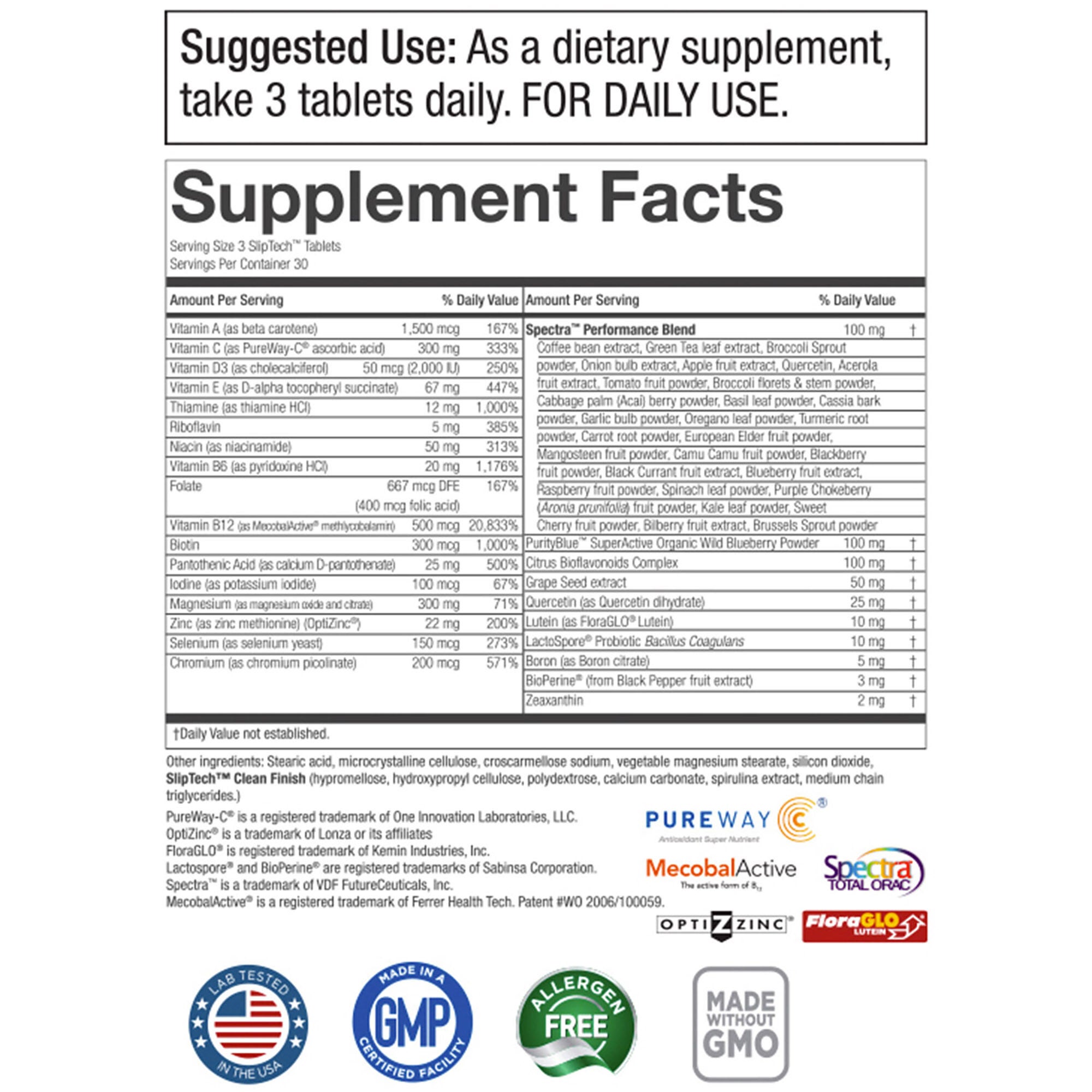 Men's Perfect Multi&reg; - 90 Tablets (30 Servings)  | GNC