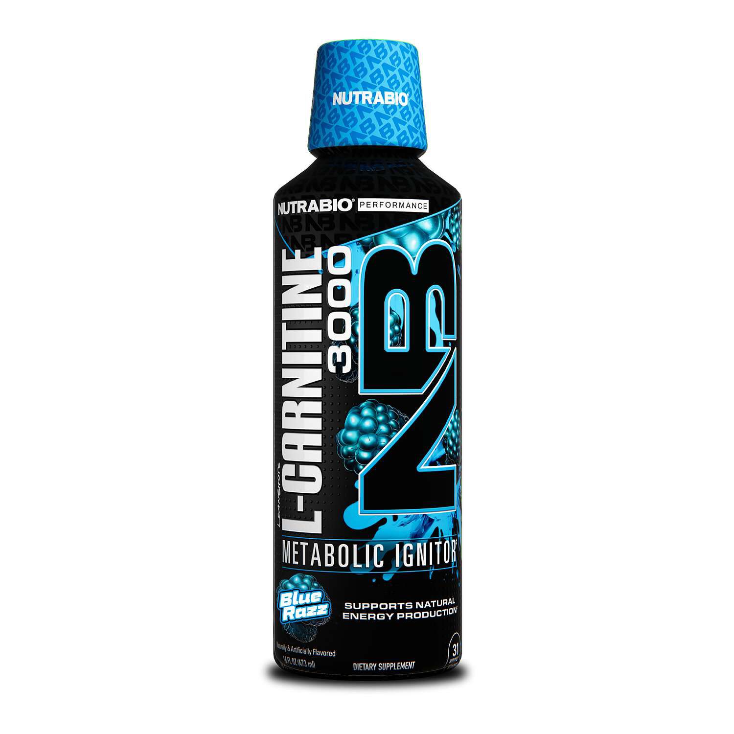 L-Carnitine 3000 - Blue Razz - 16 fl oz (31 Servings)
