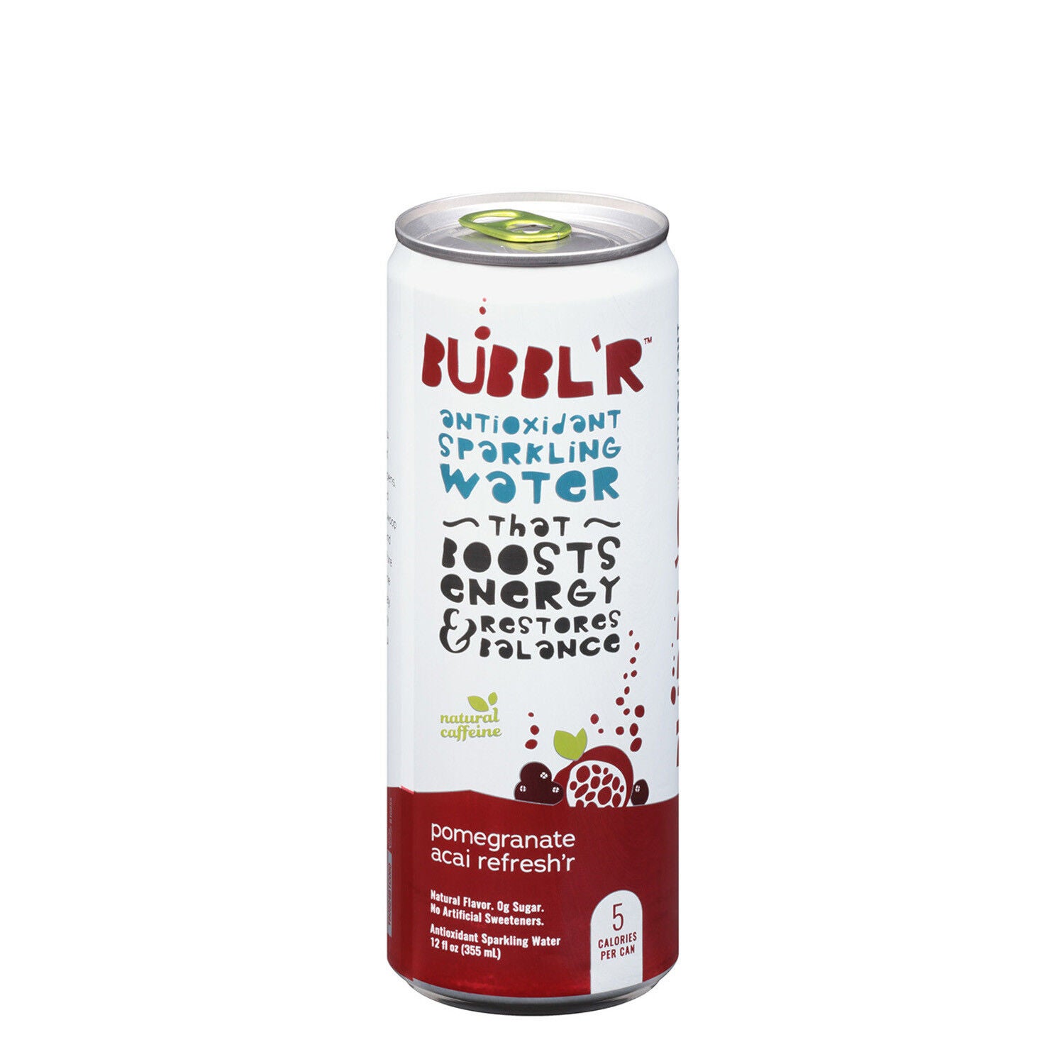 Antioxidant Sparkling Water, Pomegranate Acai Refresh'r - 12oz. (12 Cans) Pomegranate Acai Refresh'r | GNC