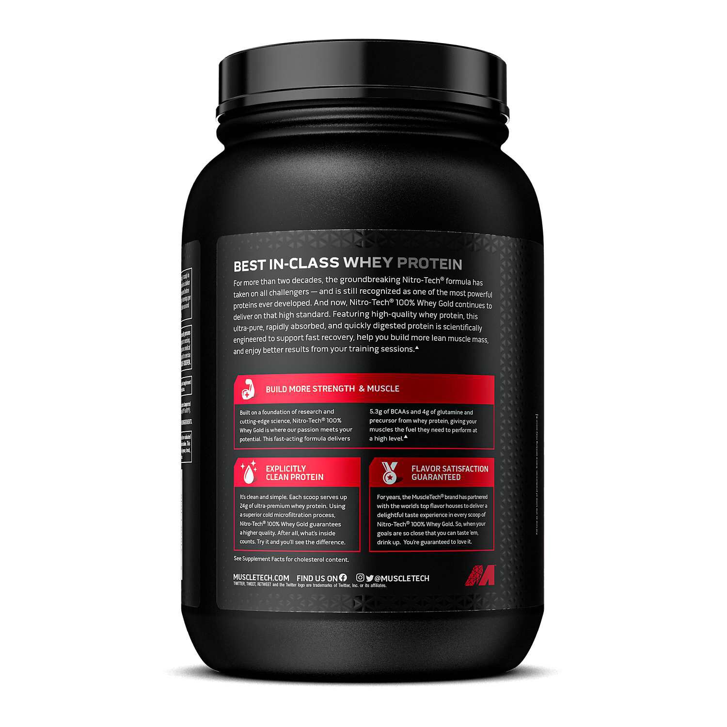Nitro-Tech&trade; 100% Whey Gold - Strawberry Shortcake (28 Servings)  | GNC