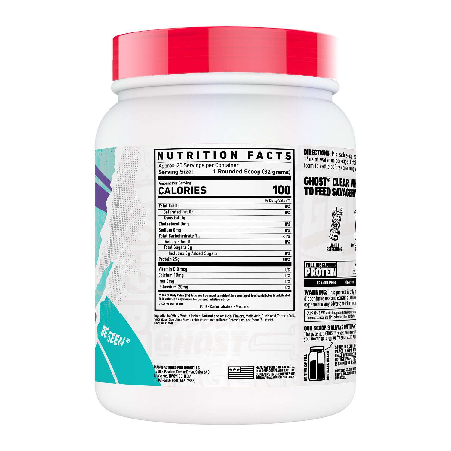 Clear Whey Protein Isolate - Blue Raspberry (20 Servings)  | GNC