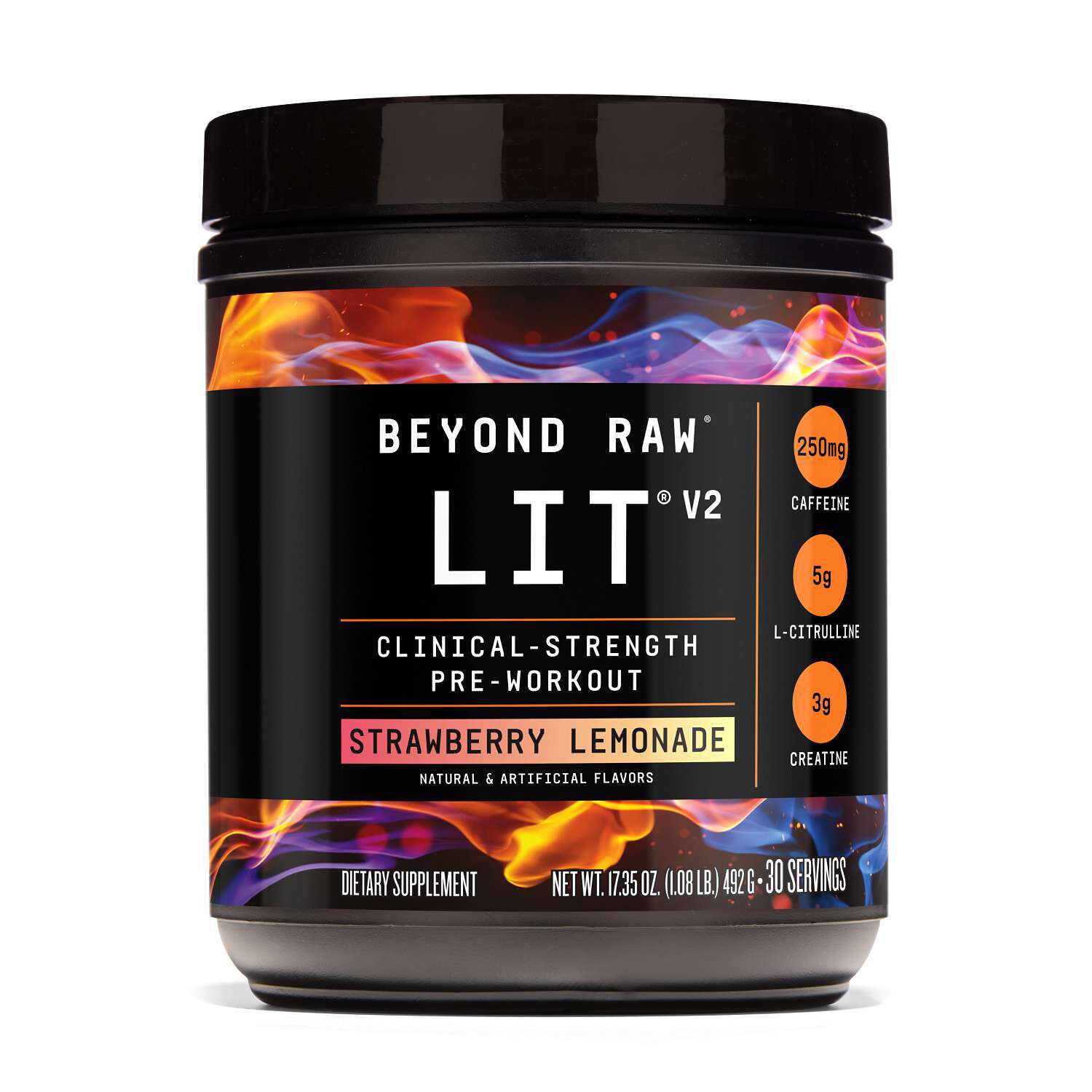 LIT V2 Pre-Workout - Strawberry Lemonade (30 Servings) Strawberry Lemonade | GNC