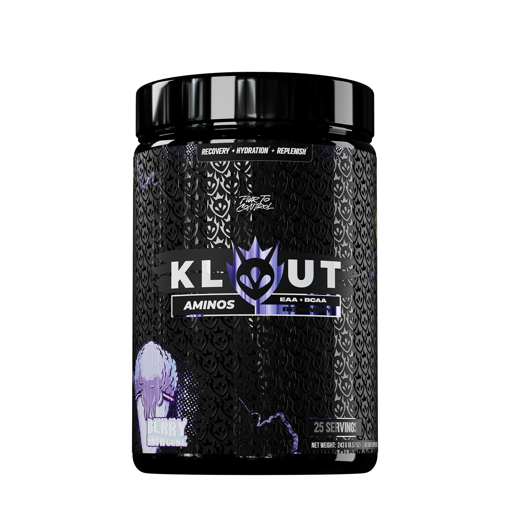 Aminos EAA + BCAA Recovery Berry Snowcone 25 Servings Berry