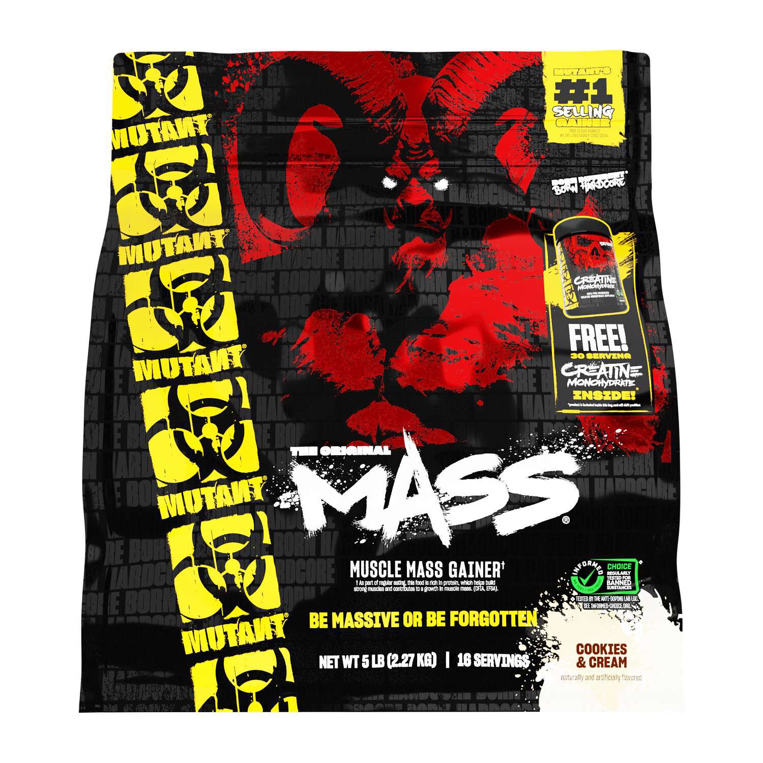 Mass Gainer with Creatine Monohydrate GWP - Cookies & Cream (16 Servings)  | GNC